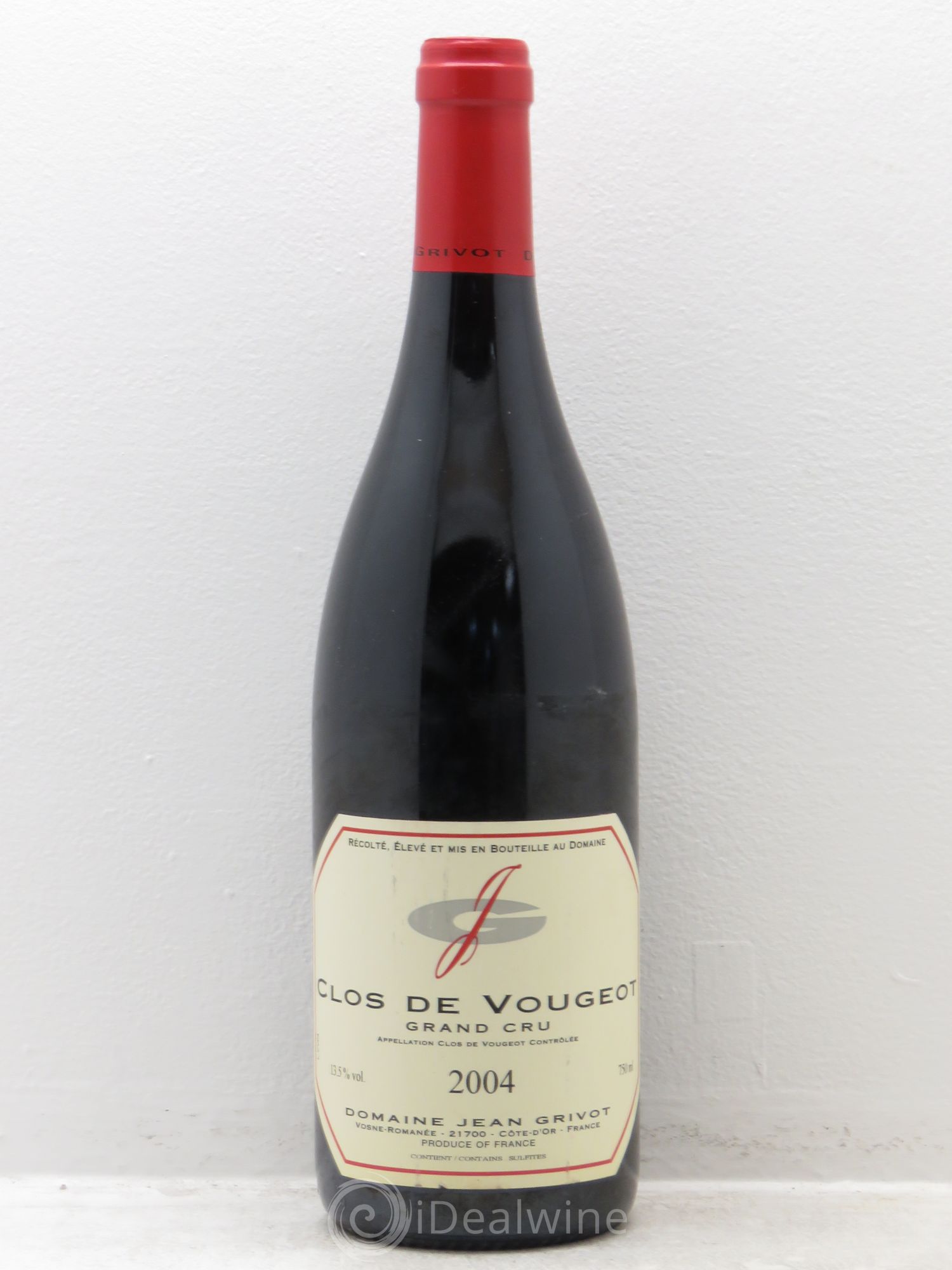 Clos de Vougeot Grand Cru Jean Grivot 2004 - Lot de 1 bouteille - 0