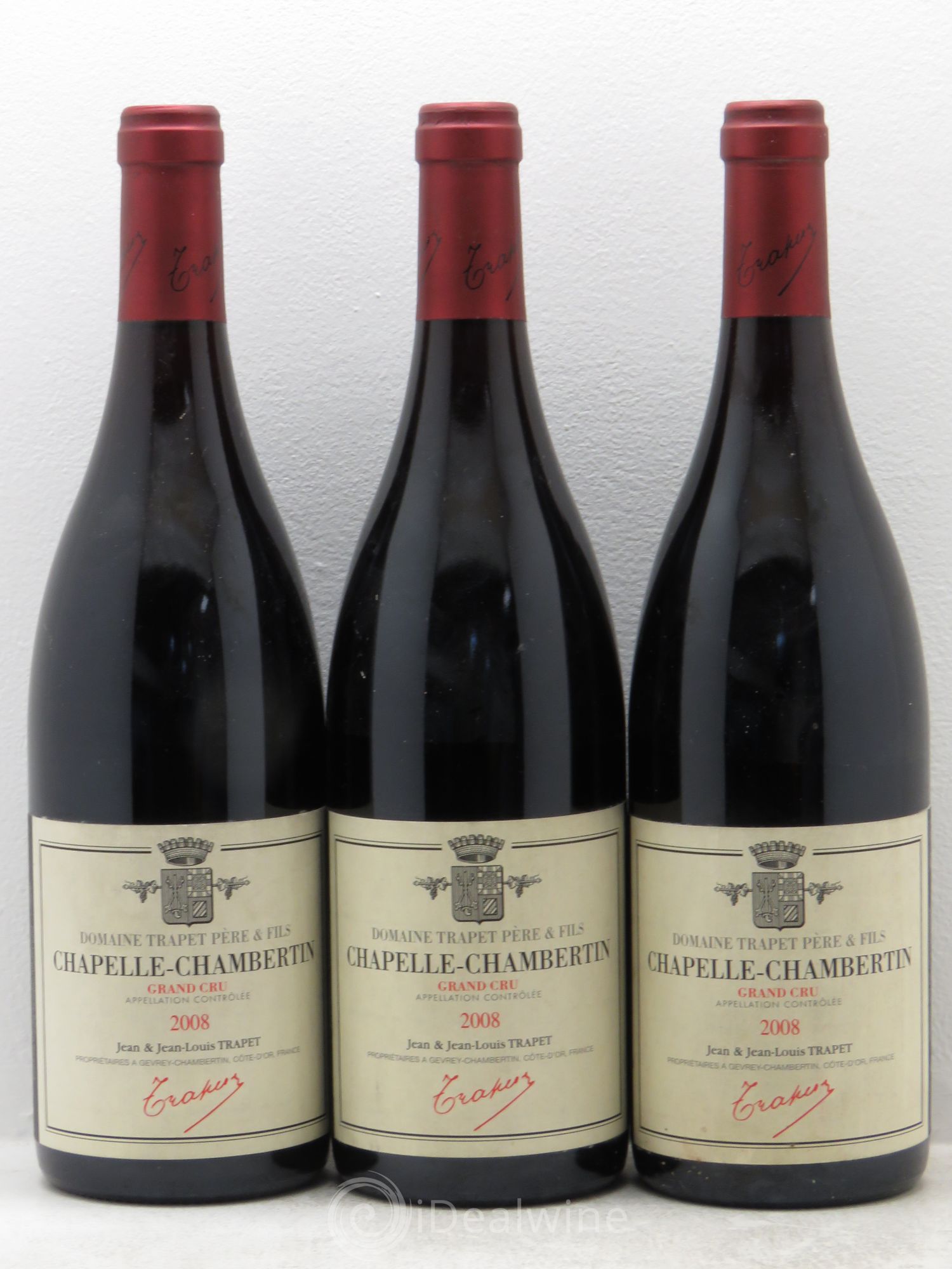 Chapelle-Chambertin Grand Cru Domaine Trapet 2008 - Lot de 3 bouteilles - 0