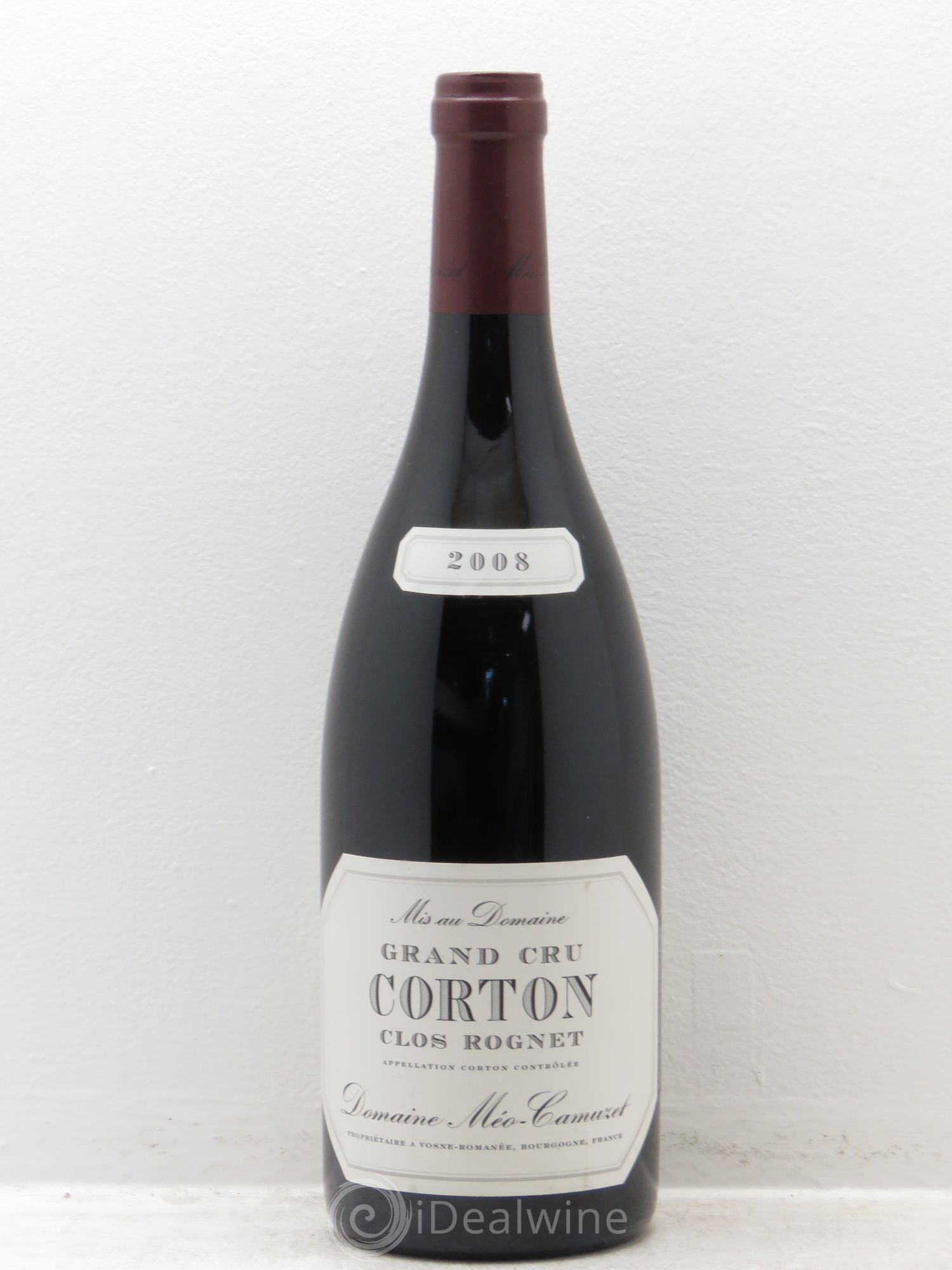 Corton Grand Cru Clos Rognet Méo-Camuzet (Domaine) 2008 - Lot de 1 bouteille - 0