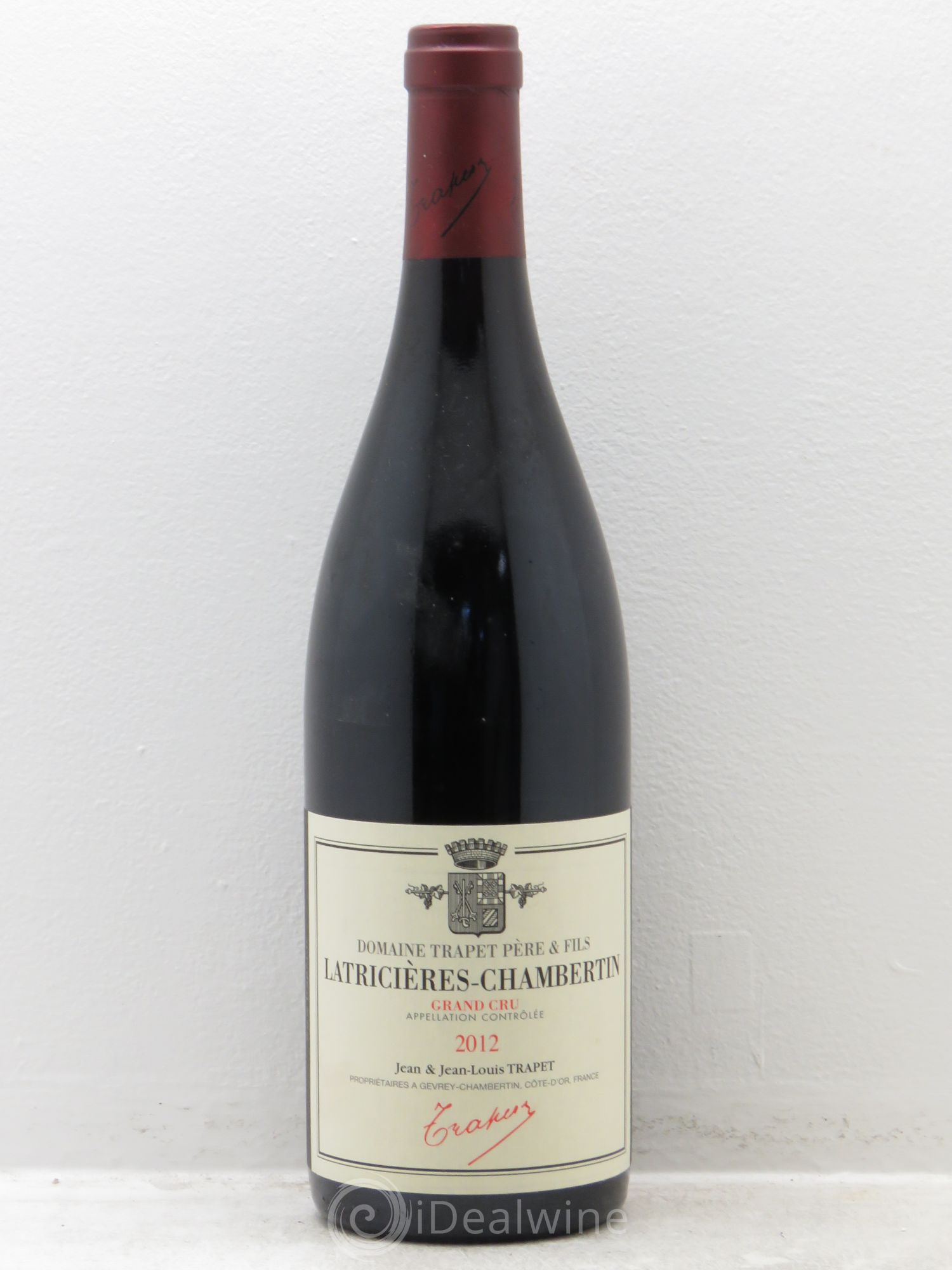 Latricières-Chambertin Grand Cru Domaine Trapet 2012 - Lot de 1 bouteille - 0