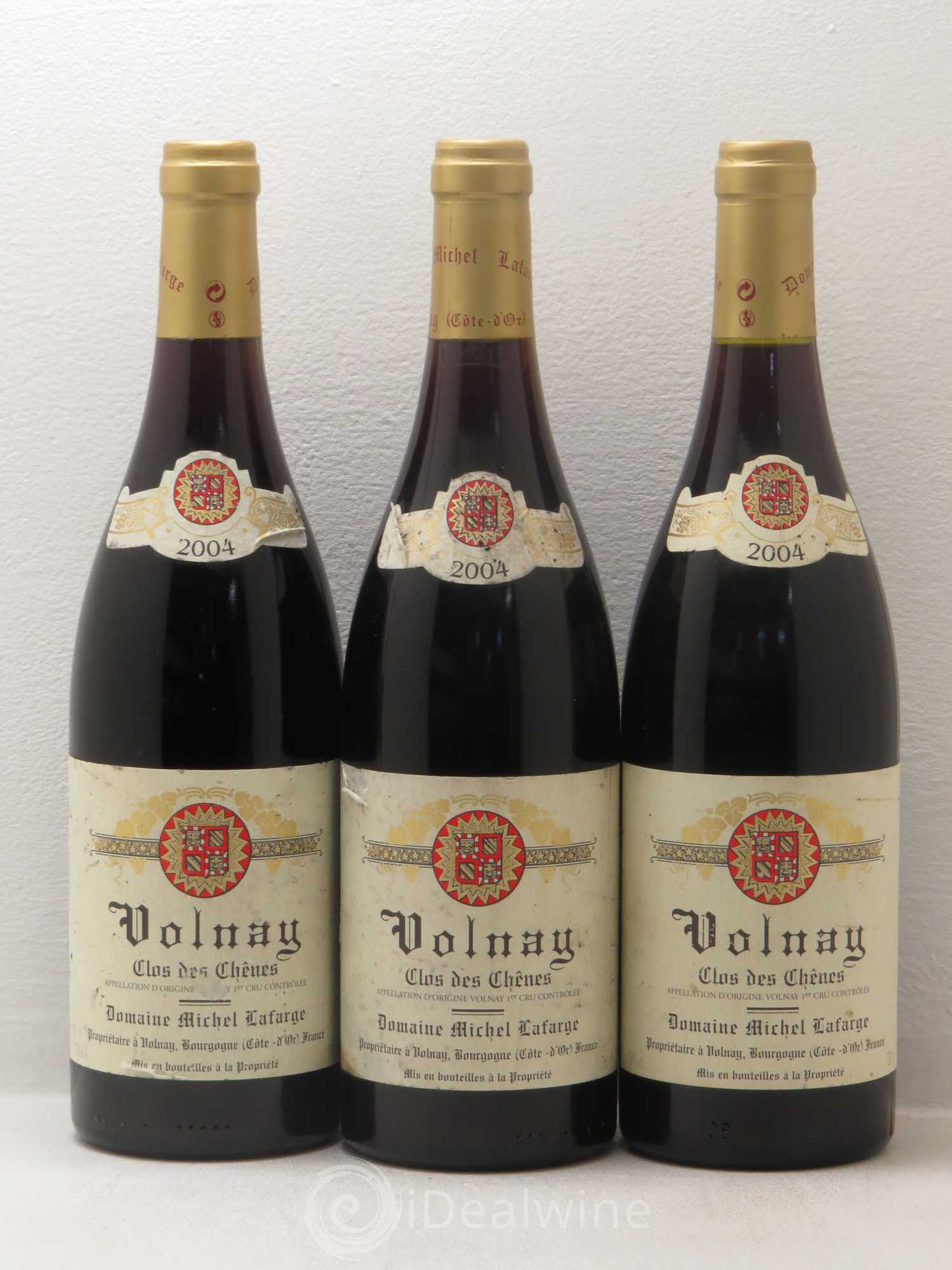 Volnay 1er Cru Clos des Chênes Lafarge (Domaine) 2004 - Lot de 3 bouteilles - 0