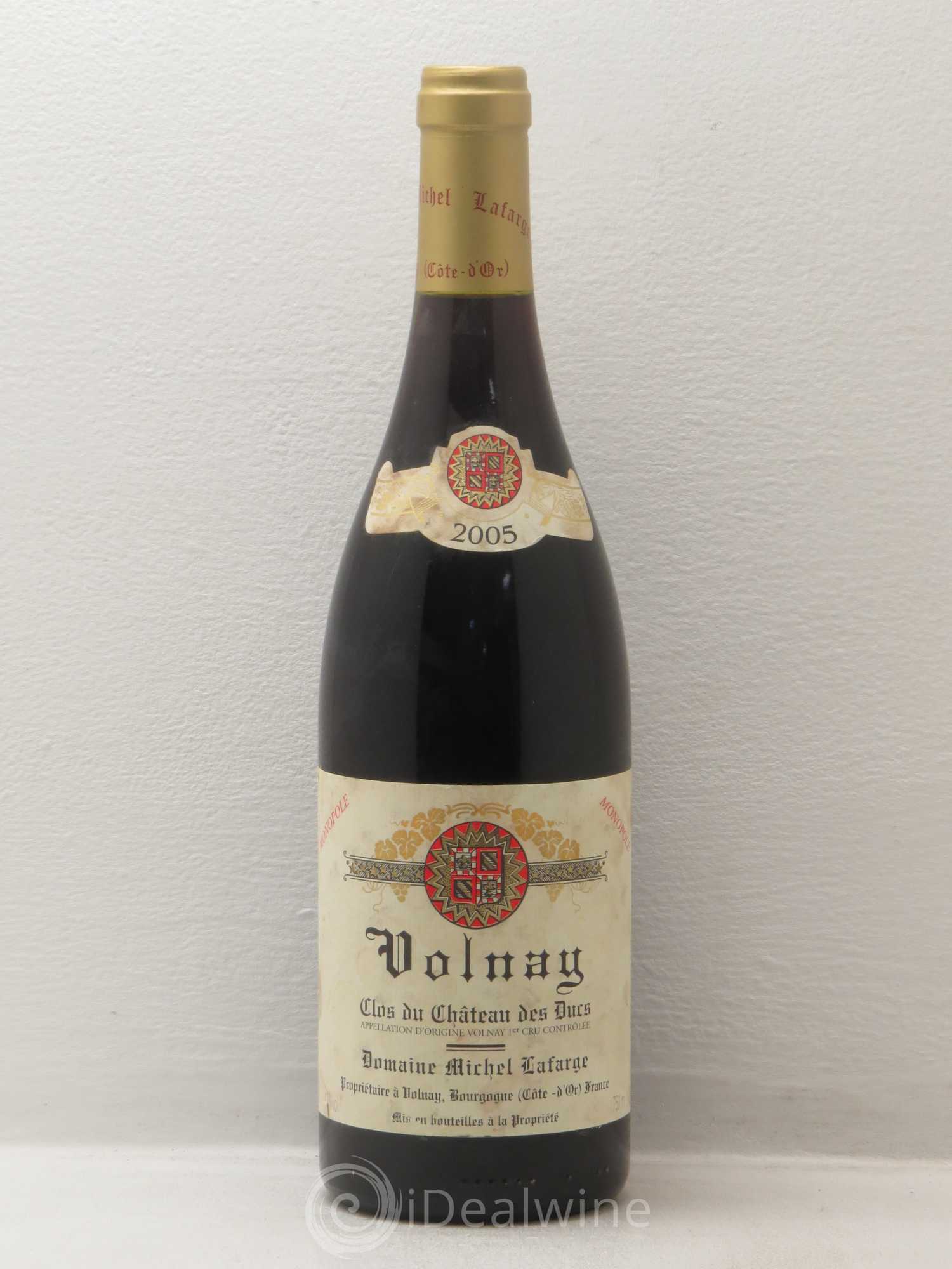 Volnay 1er Cru Clos du Château des Ducs Lafarge (Domaine) 2005 - Lot de 1 bouteille - 0
