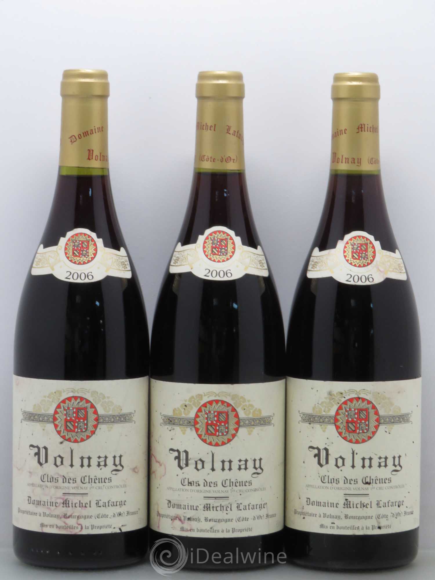 Volnay 1er Cru Clos des Chênes Lafarge (Domaine) 2006 - Lot de 3 bouteilles - 0