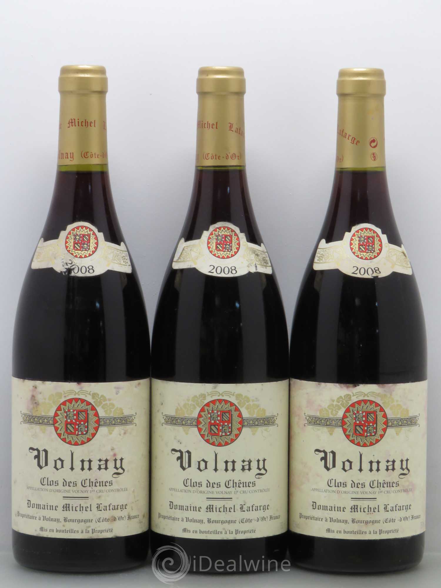 Volnay 1er Cru Clos des Chênes Lafarge (Domaine) 2008 - Lot de 3 bouteilles - 0