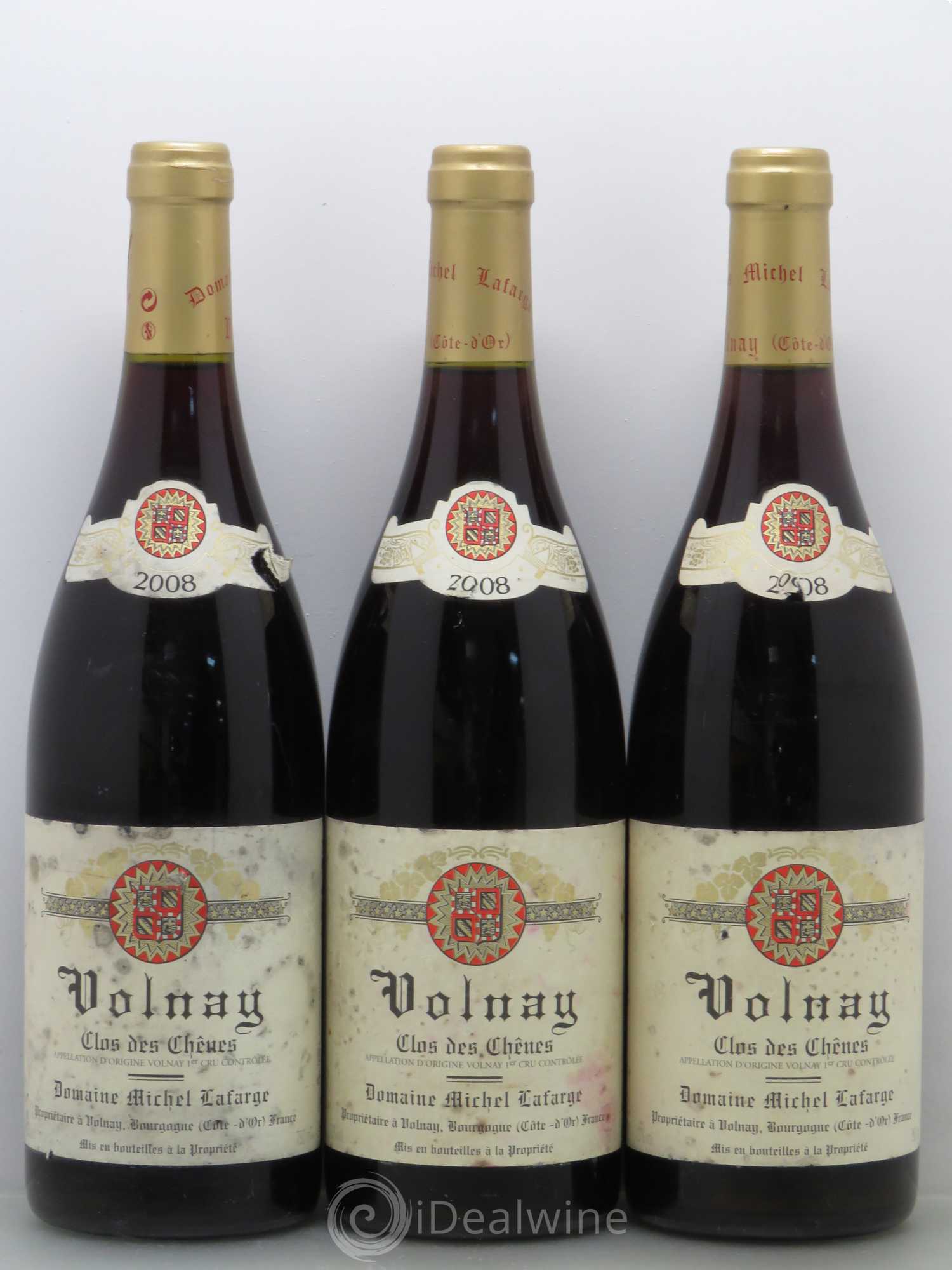 Volnay 1er Cru Clos des Chênes Lafarge (Domaine) 2008 - Lot de 3 bouteilles - 0