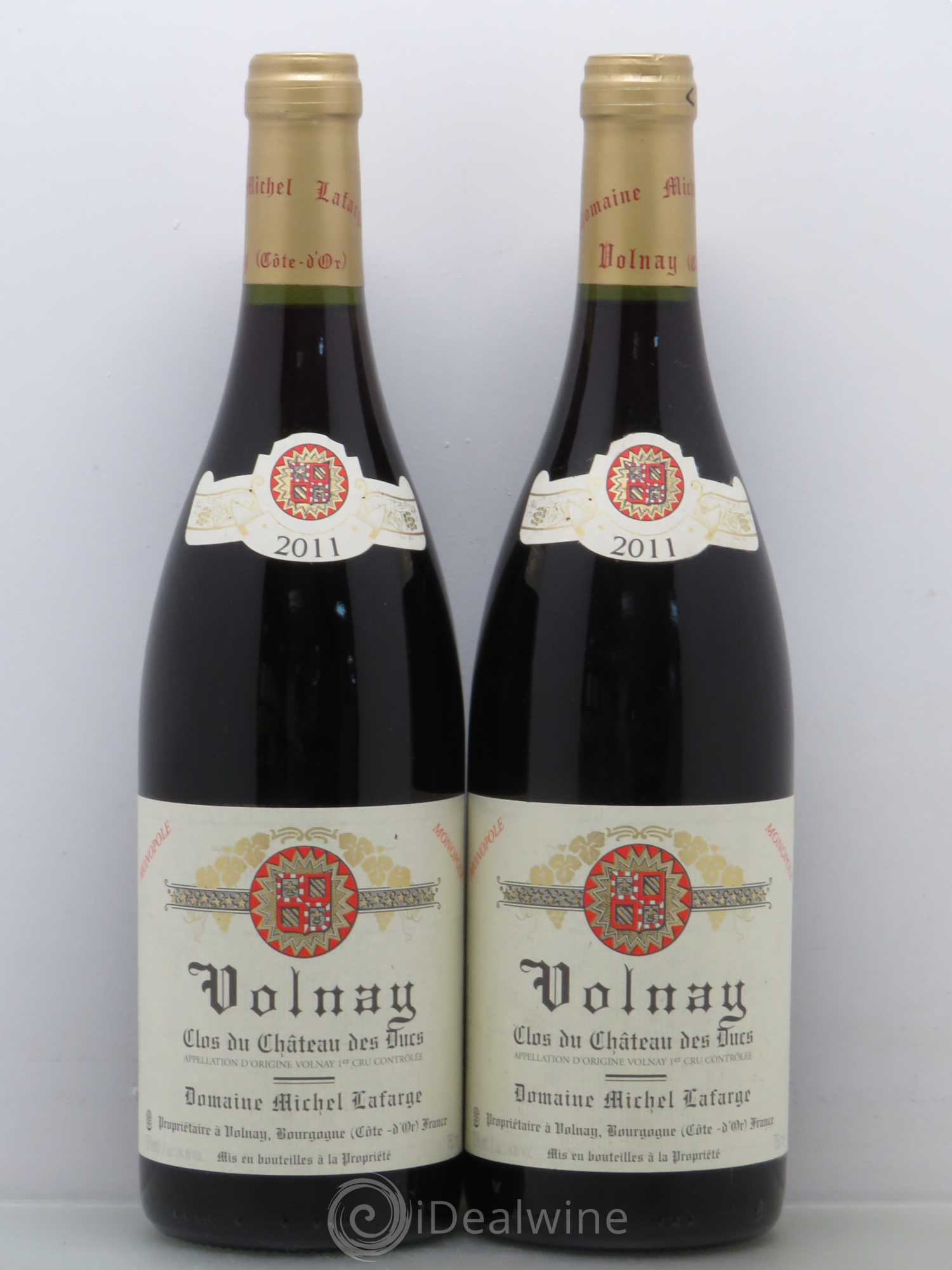 Volnay 1er Cru Clos du Château des Ducs Lafarge (Domaine) 2011 - Lot de 2 bouteilles - 0
