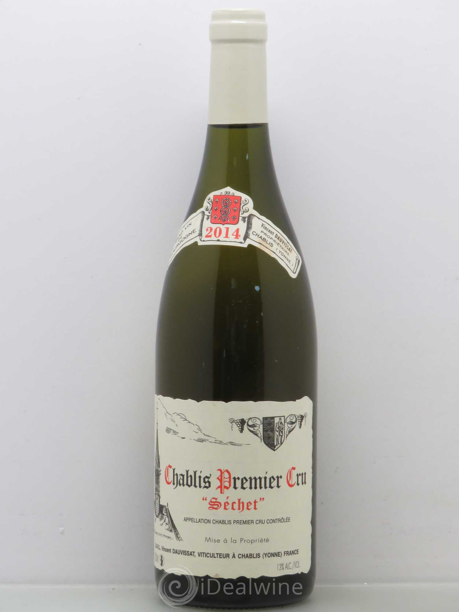 Chablis 1er Cru Séchet Vincent Dauvissat (Domaine) 2014 - Lot de 1 bouteille - 0