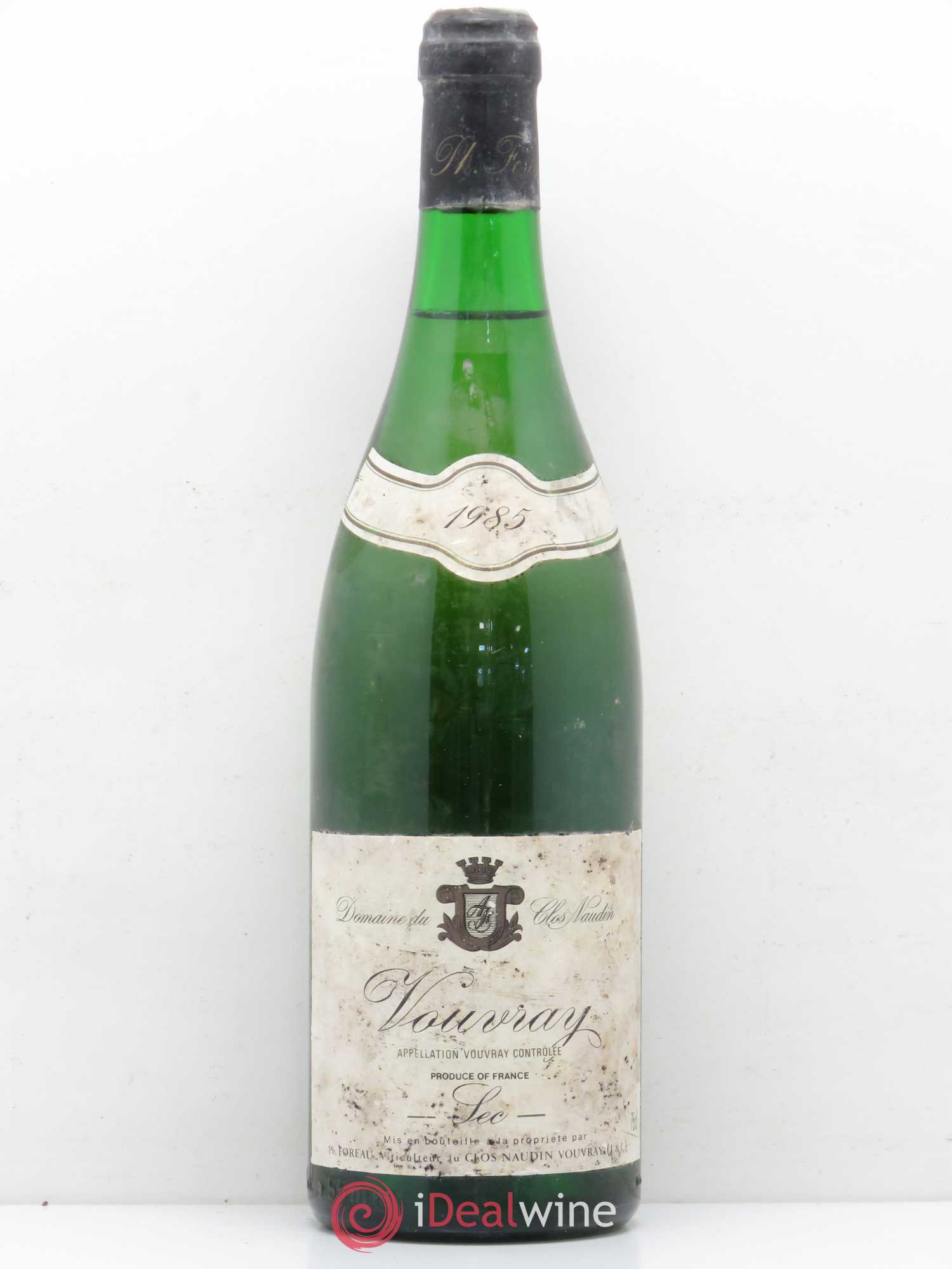 Vouvray Sec Clos Naudin - Philippe Foreau 1985 - Posten von 1 Flasche - 0