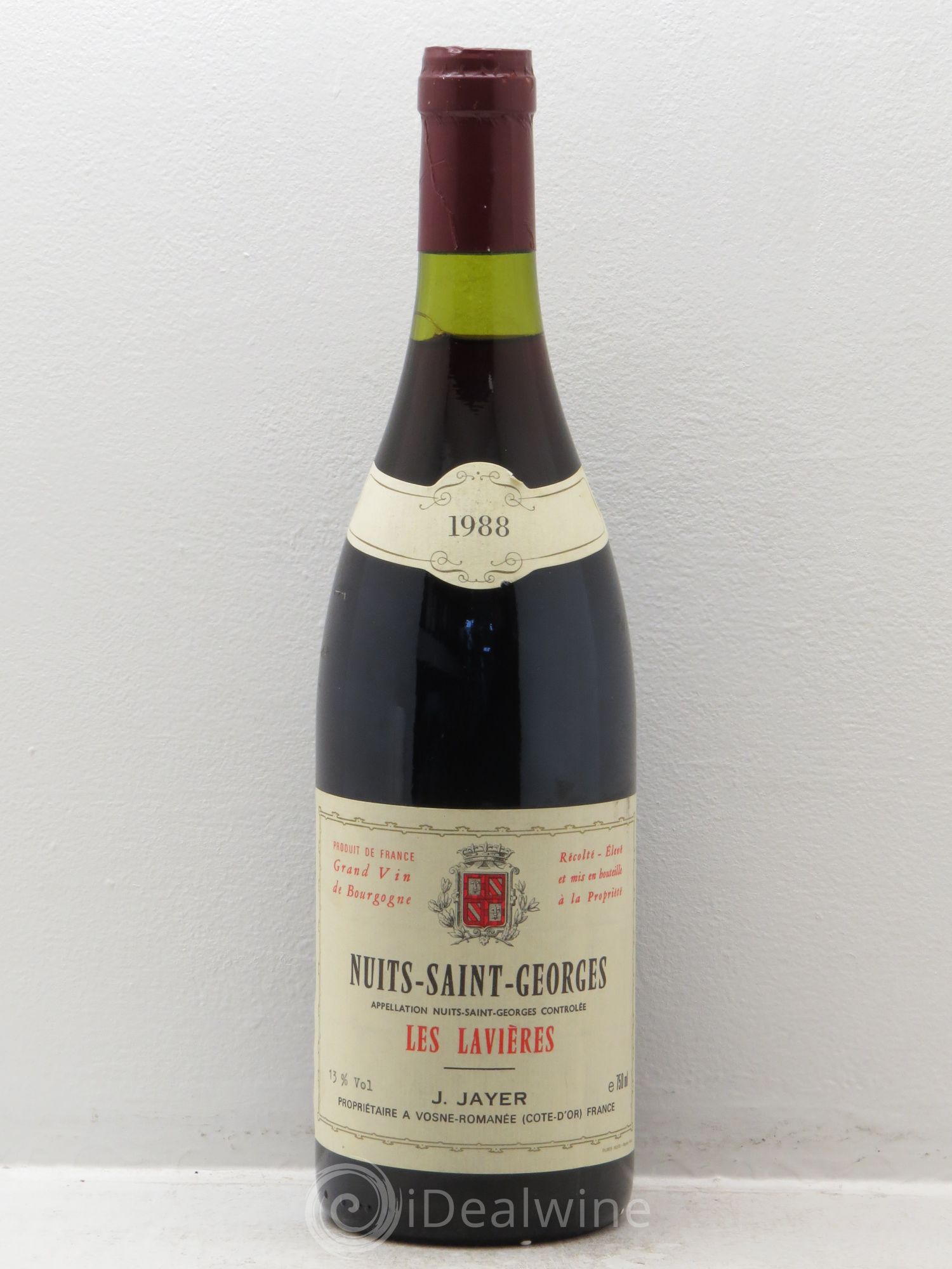 Nuits-Saint-Georges Les Lavières - J.Jayer 1988 - Posten von 1 Flasche - 0