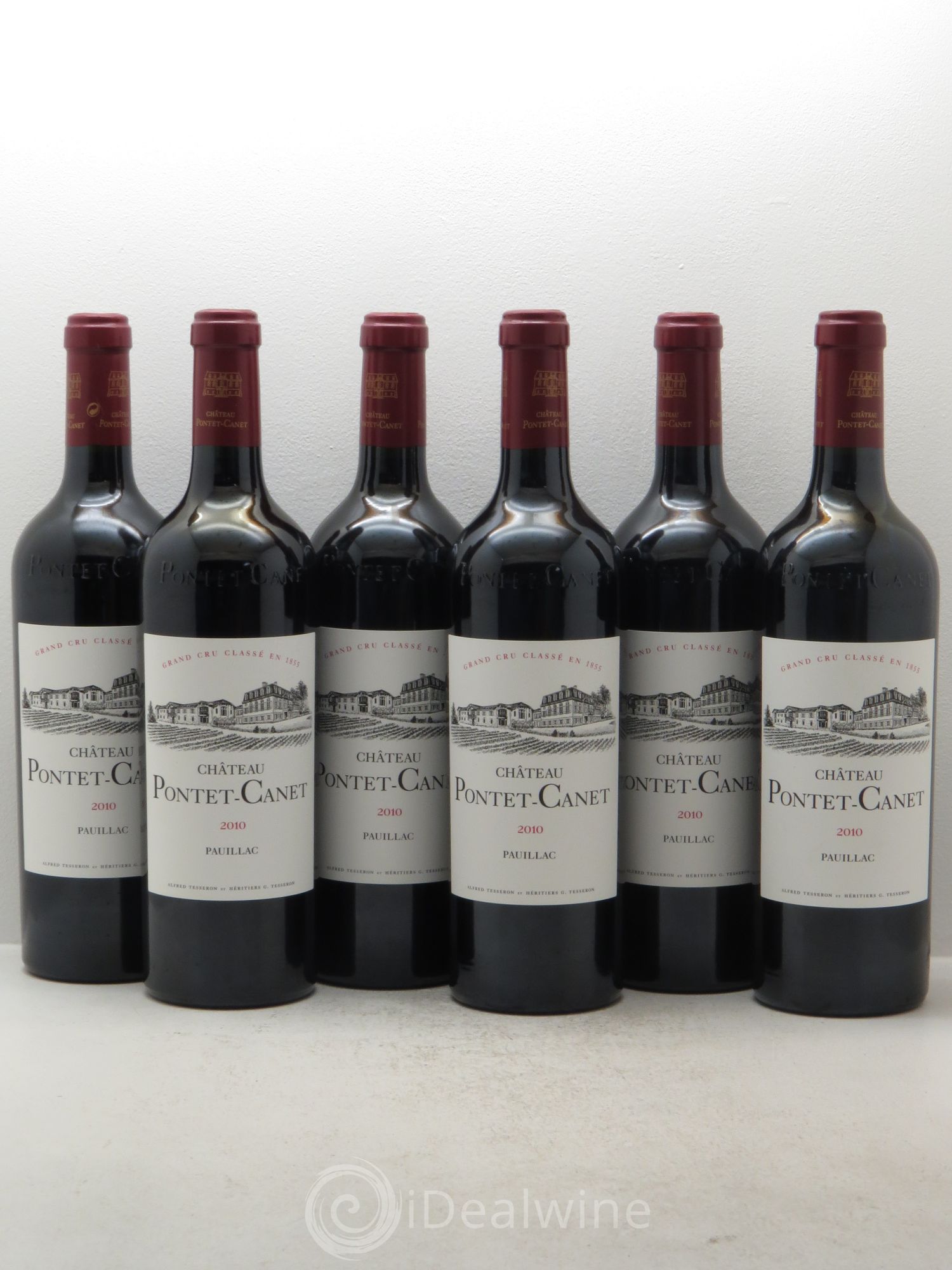 Château Pontet Canet 5ème Grand Cru Classé 2010 - Lot de 6 bouteilles - 0