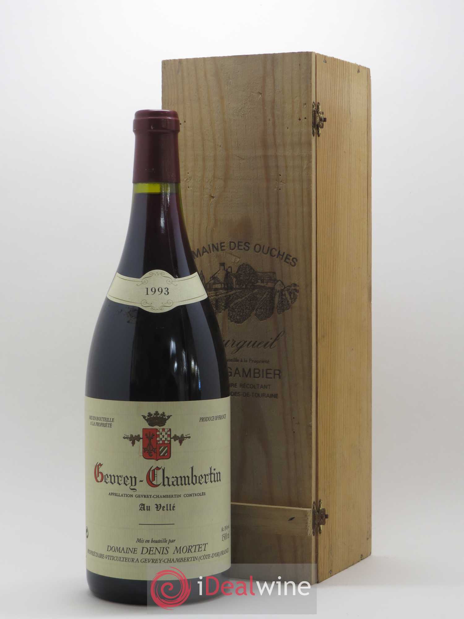 Gevrey-Chambertin Au Vellé Denis Mortet (Domaine) 1993 - Lot de 1 magnum - 1