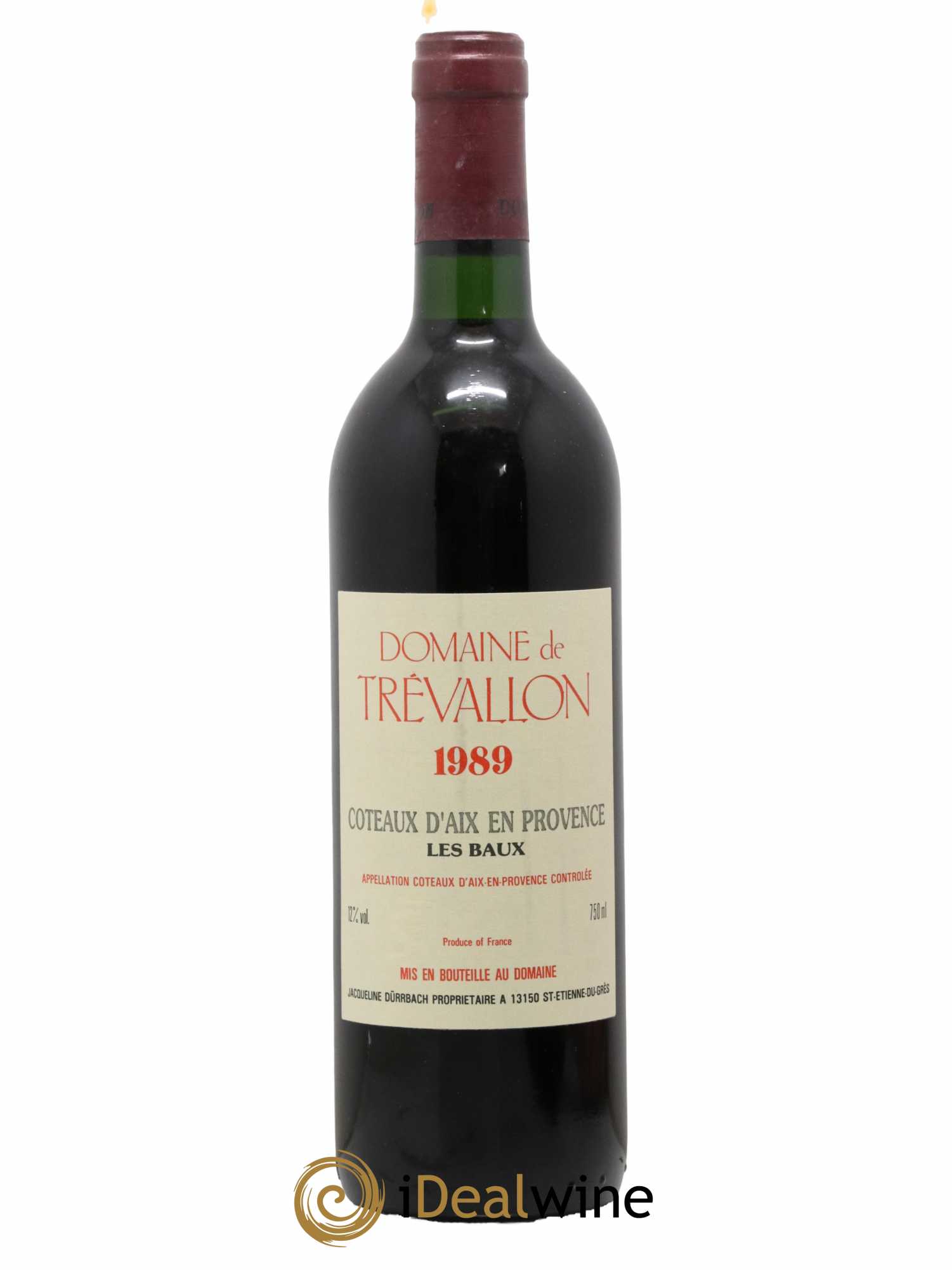 Coteaux d'Aix-en-Provence Trévallon (Domaine de) Eloi Dürrbach 1989 - Lot de 1 bouteille - 0