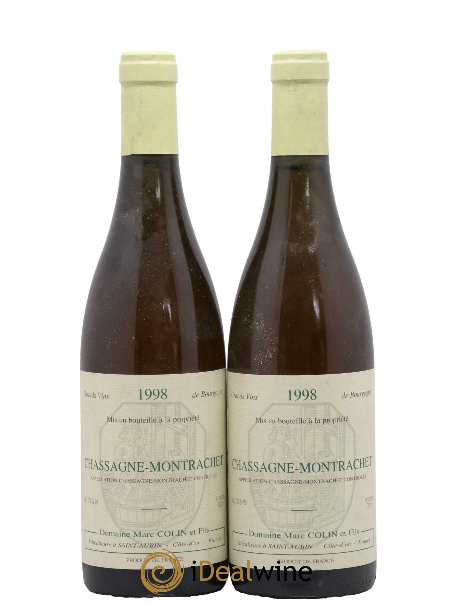 Chassagne-Montrachet Domaine Marc Colin 1998 - Lot de 2 bouteilles - 0