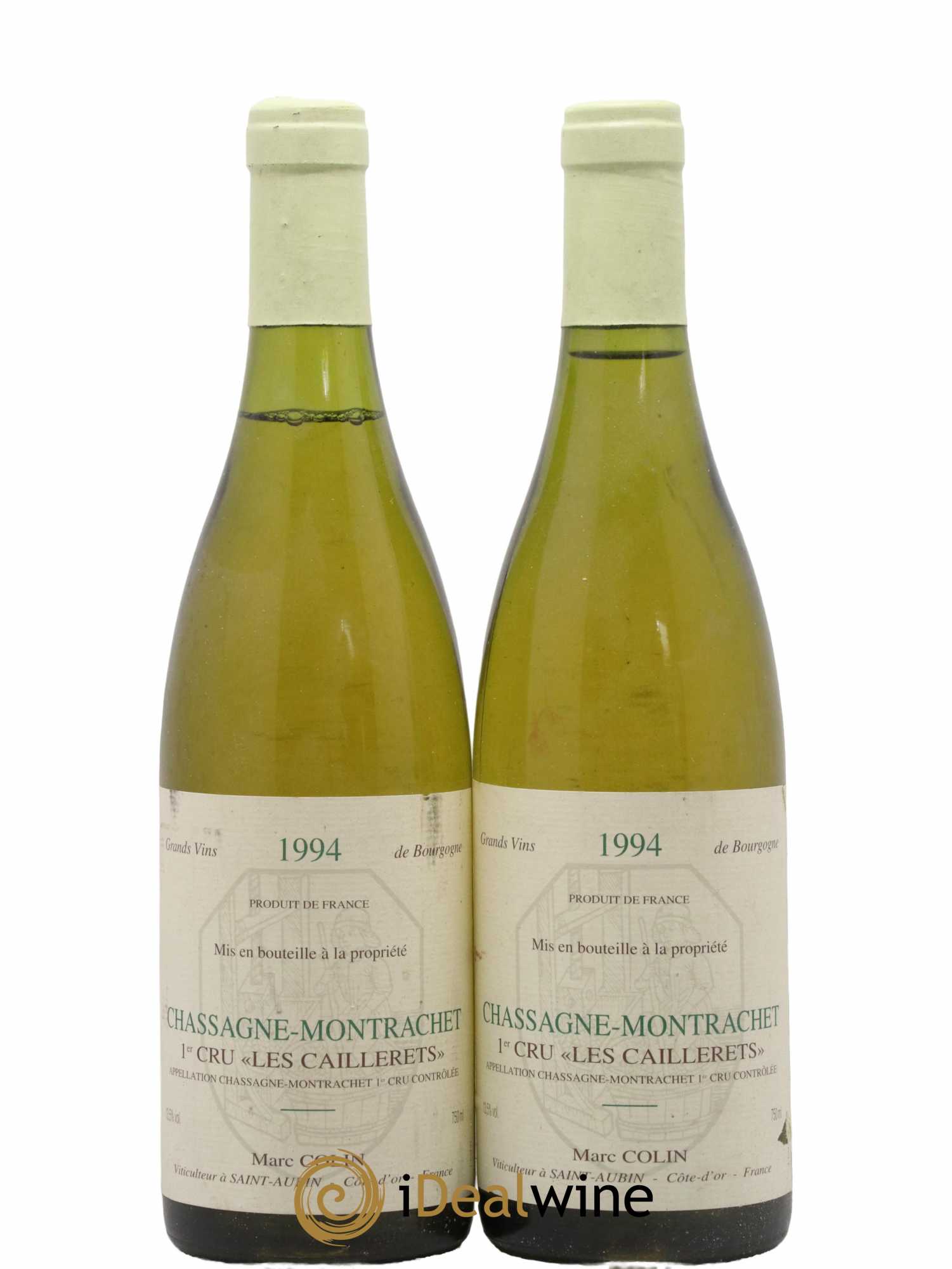 Chassagne-Montrachet 1er Cru Les Caillerets Marc Colin & Fils 1994 - Lot de 2 bouteilles - 0