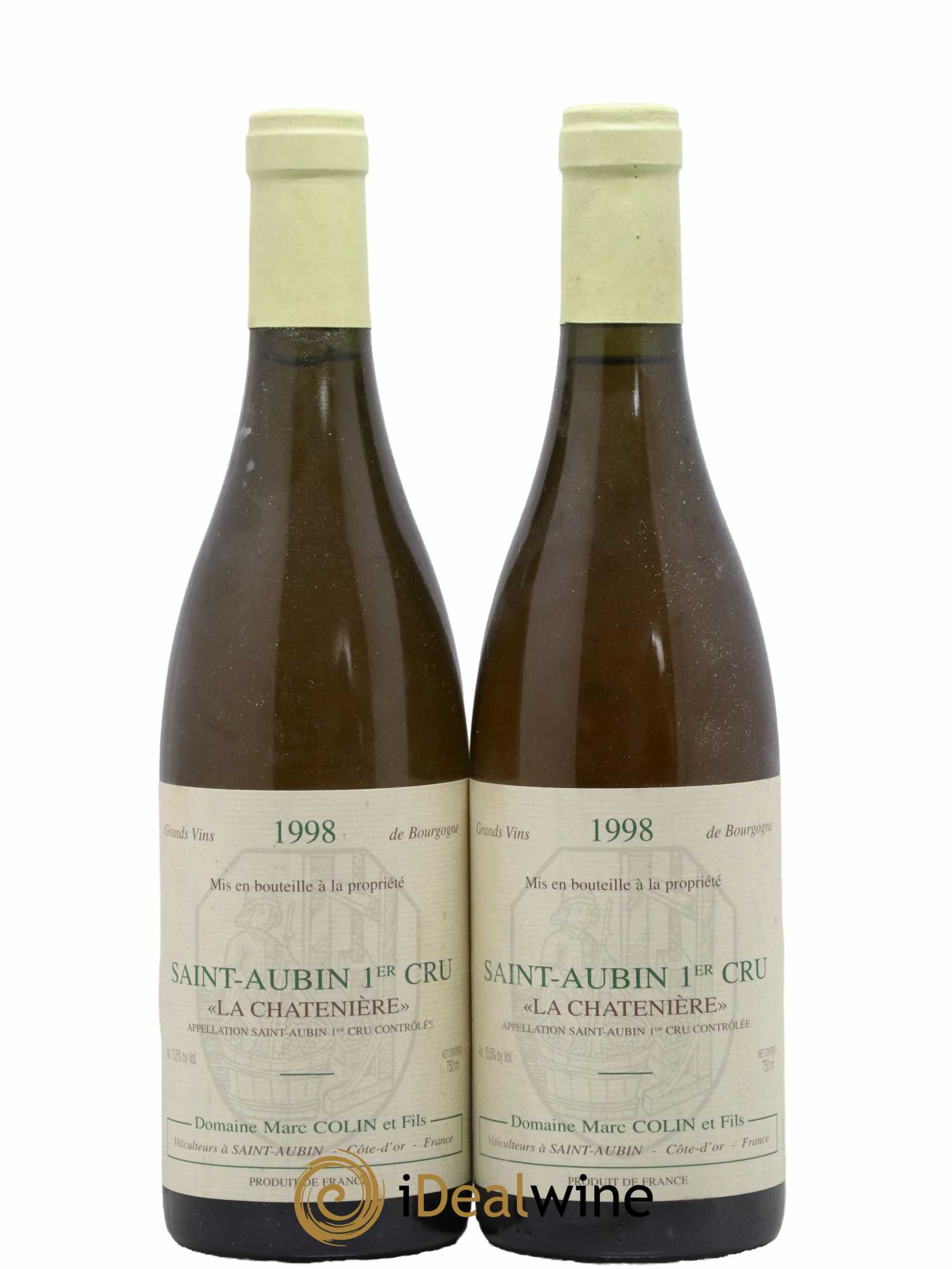 Saint-Aubin 1er Cru La Chatenière Marc Colin & Fils 1998 - Lotto di 2 bottiglie - 0