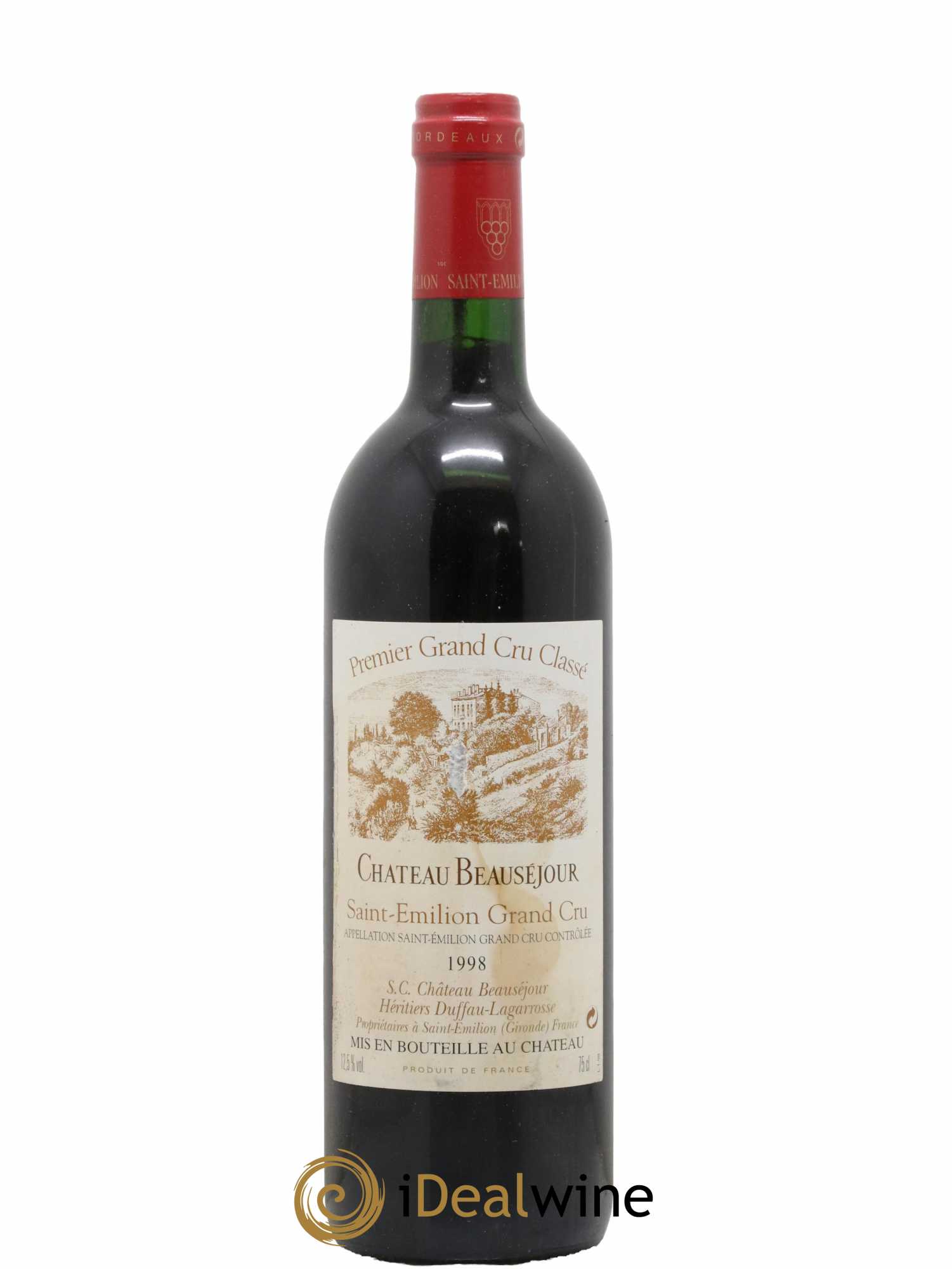 Château Beauséjour (Duffau-Lagarrosse) 1er Grand Cru Classé B 1998 - Lot de 1 bouteille - 0