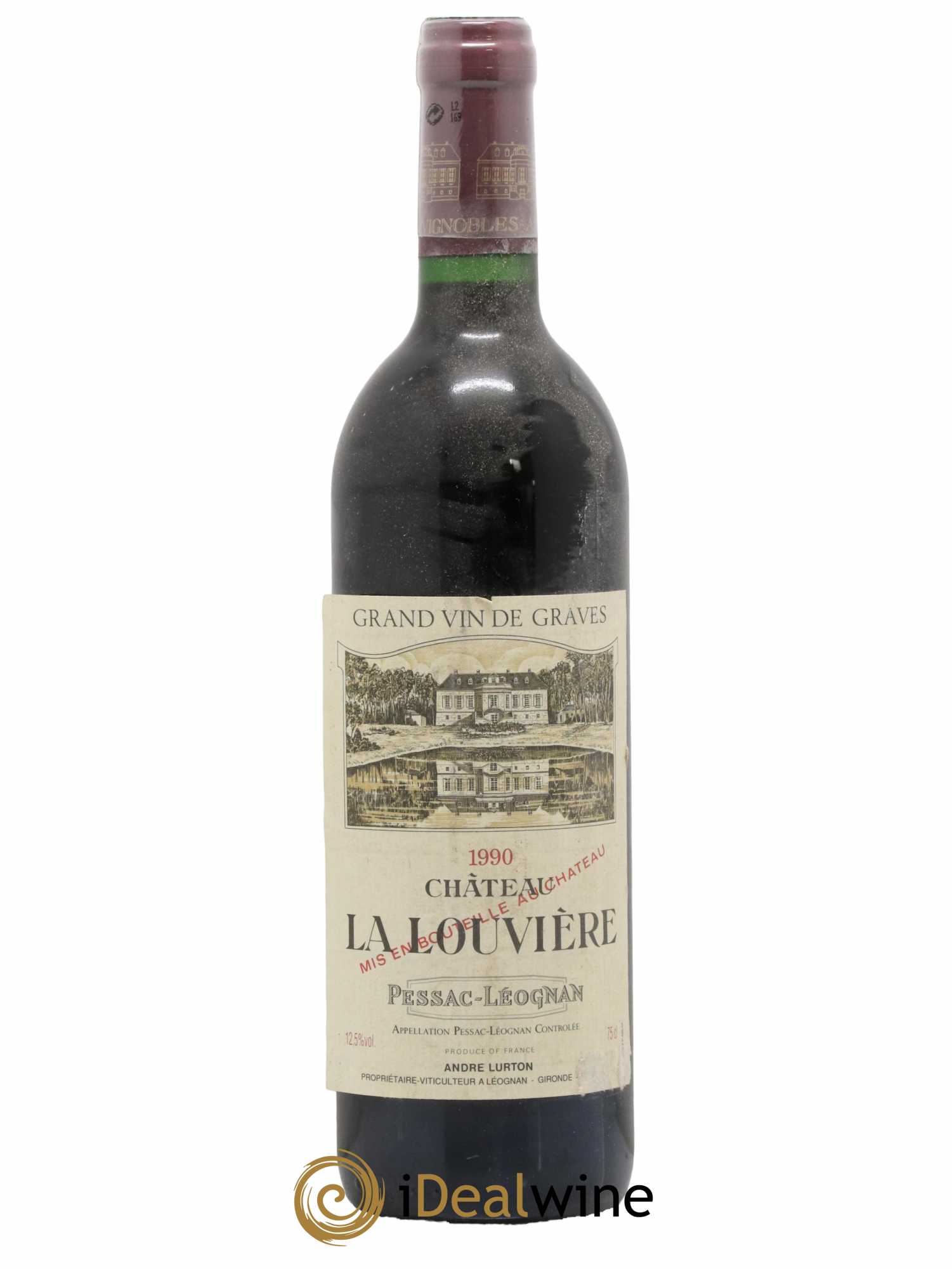 Château la Louvière 1990 - Lot de 1 bouteille - 0