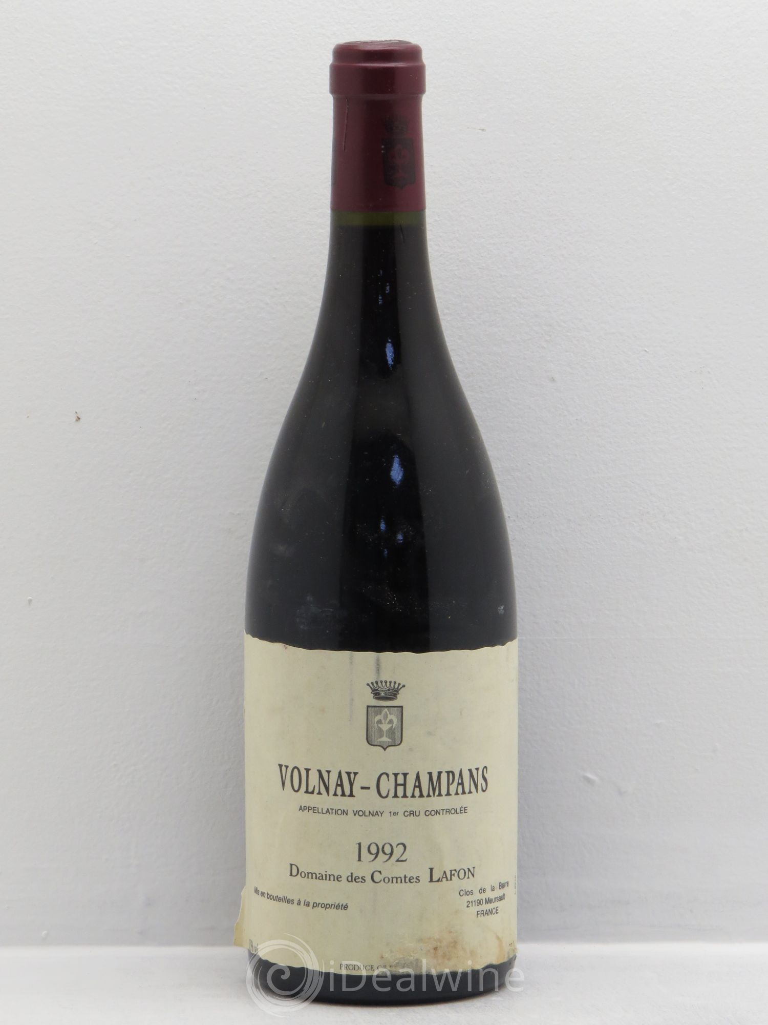 Volnay 1er Cru Champans Comtes Lafon (Domaine des) 1992 - Lot de 1 bouteille - 0