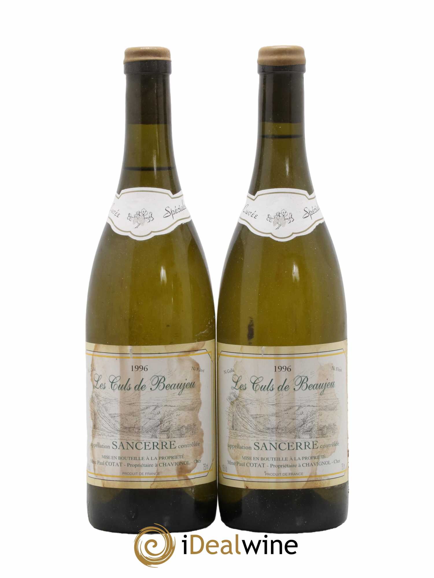 Sancerre Cuvée Spéciale Les Culs De Beaujeu François Cotat 1996 - Lot de 2 bouteilles - 0