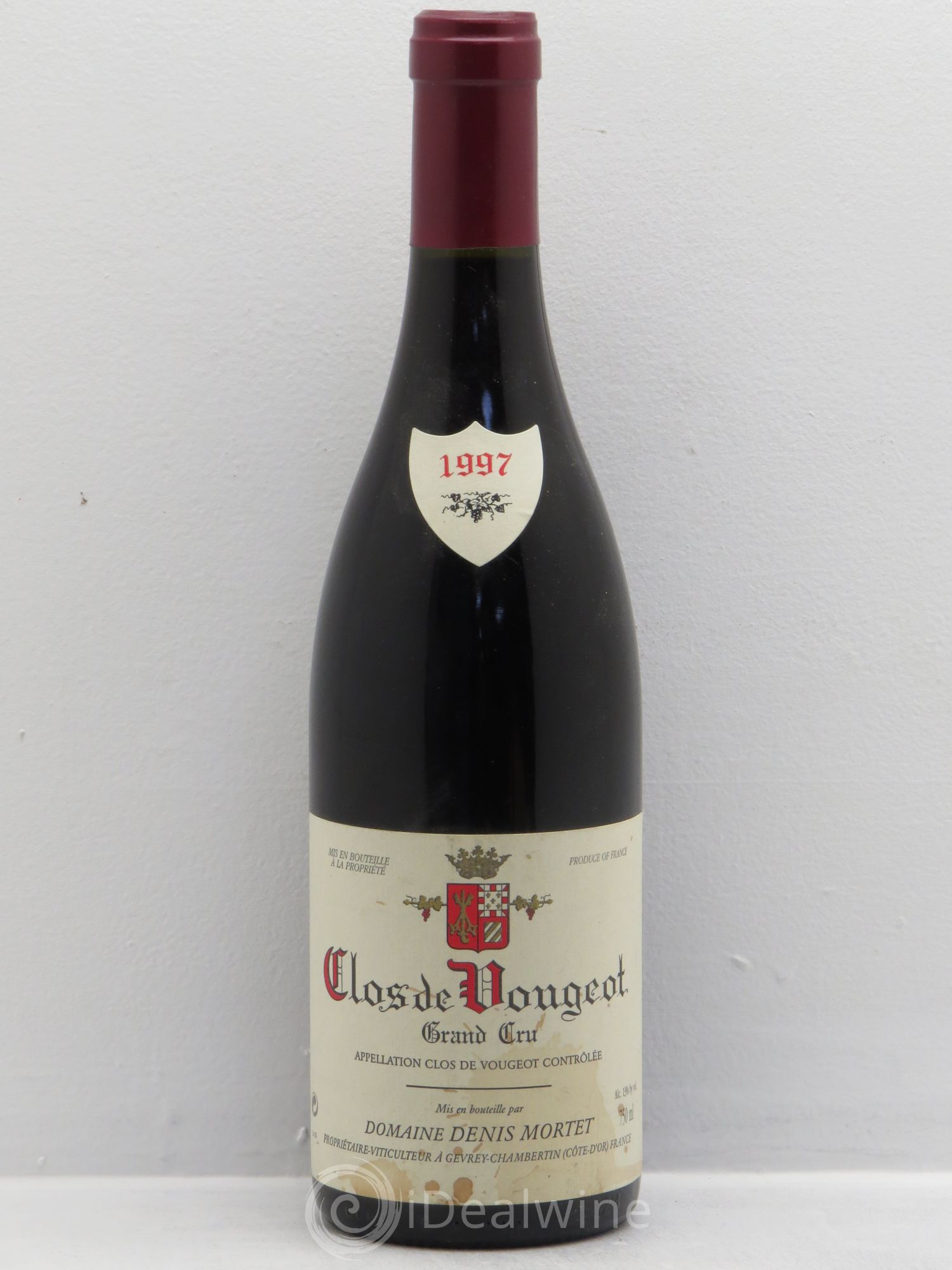 Clos de Vougeot Grand Cru Denis Mortet (Domaine) 1997 - Lot de 1 bouteille - 0