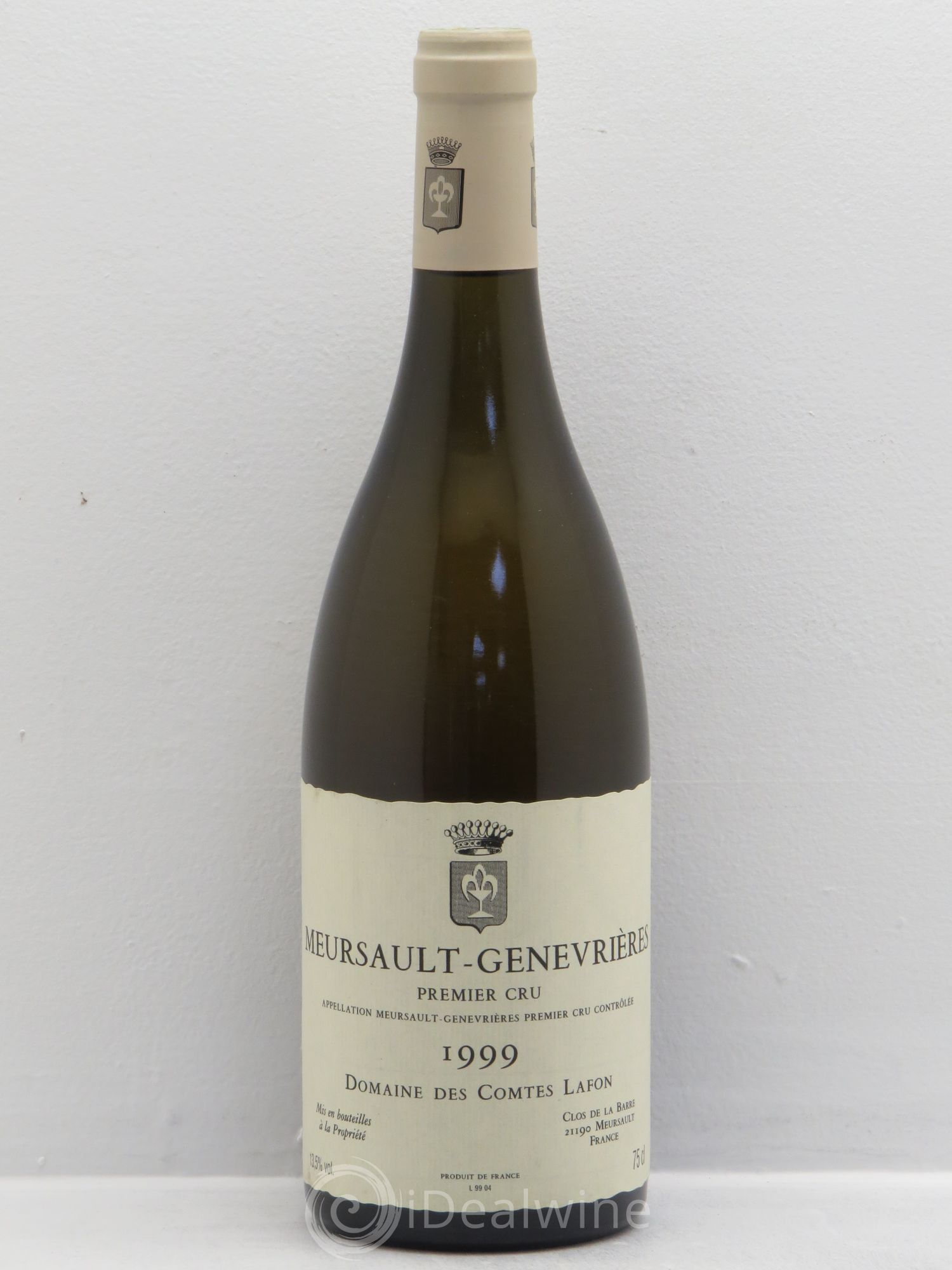 Meursault 1er Cru Genevrières Comtes Lafon (Domaine des) 1999 - Lot de 1 bouteille - 0