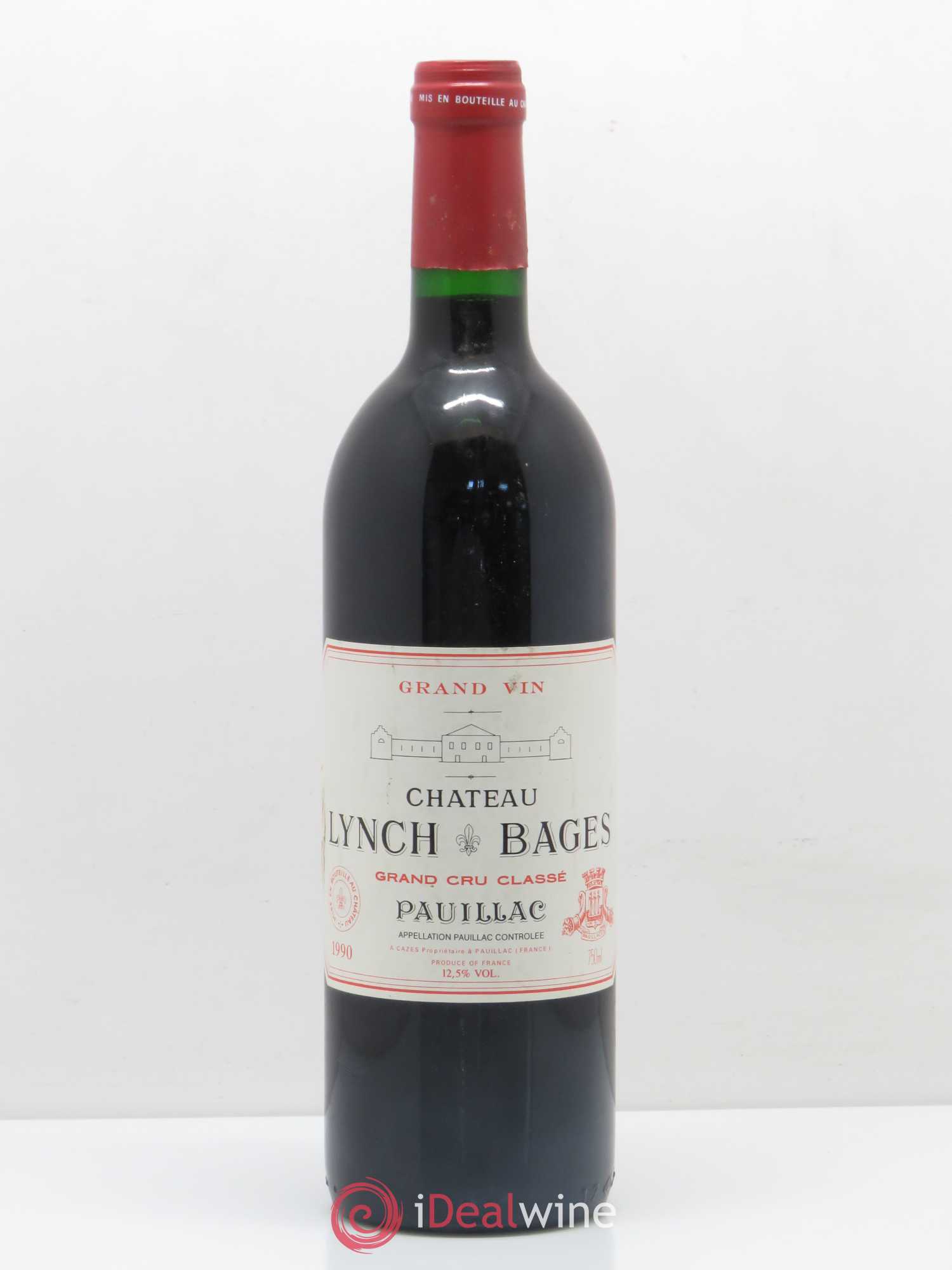 Château Lynch Bages 5ème Grand Cru Classé 1990 - Lot de 1 bouteille - 0