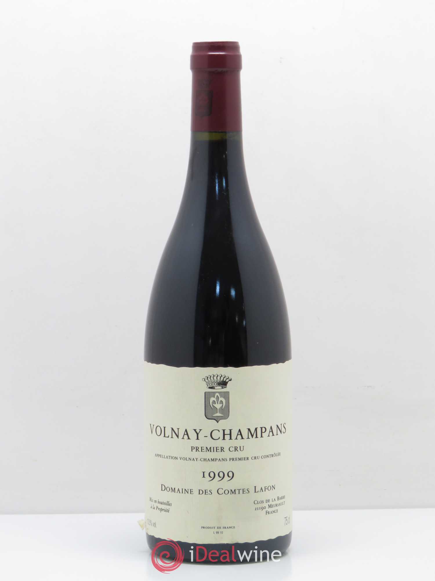 Volnay 1er Cru Champans Comtes Lafon (Domaine des) 1999 - Lot de 1 bouteille - 0