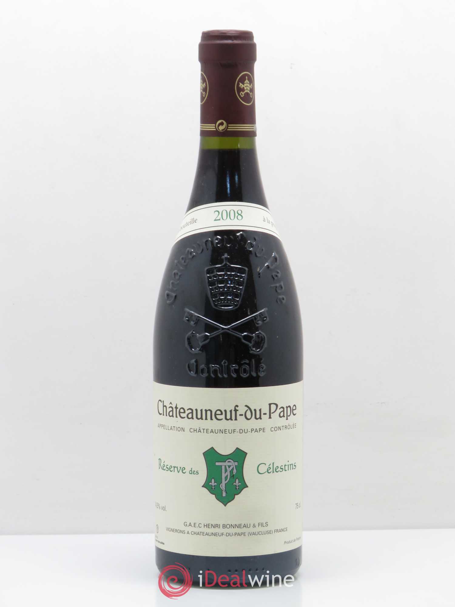Châteauneuf-du-Pape Réserve des Célestins Henri Bonneau & Fils 2008 - Lot de 1 bouteille - 0