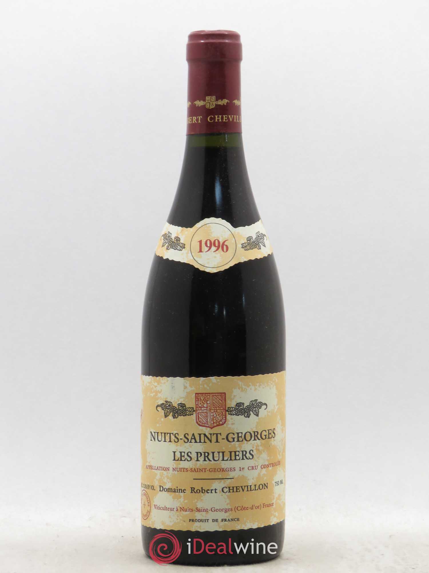 Nuits-Saint-Georges 1er Cru Les Pruliers Robert Chevillon 1996 - Lot de 1 bouteille - 0