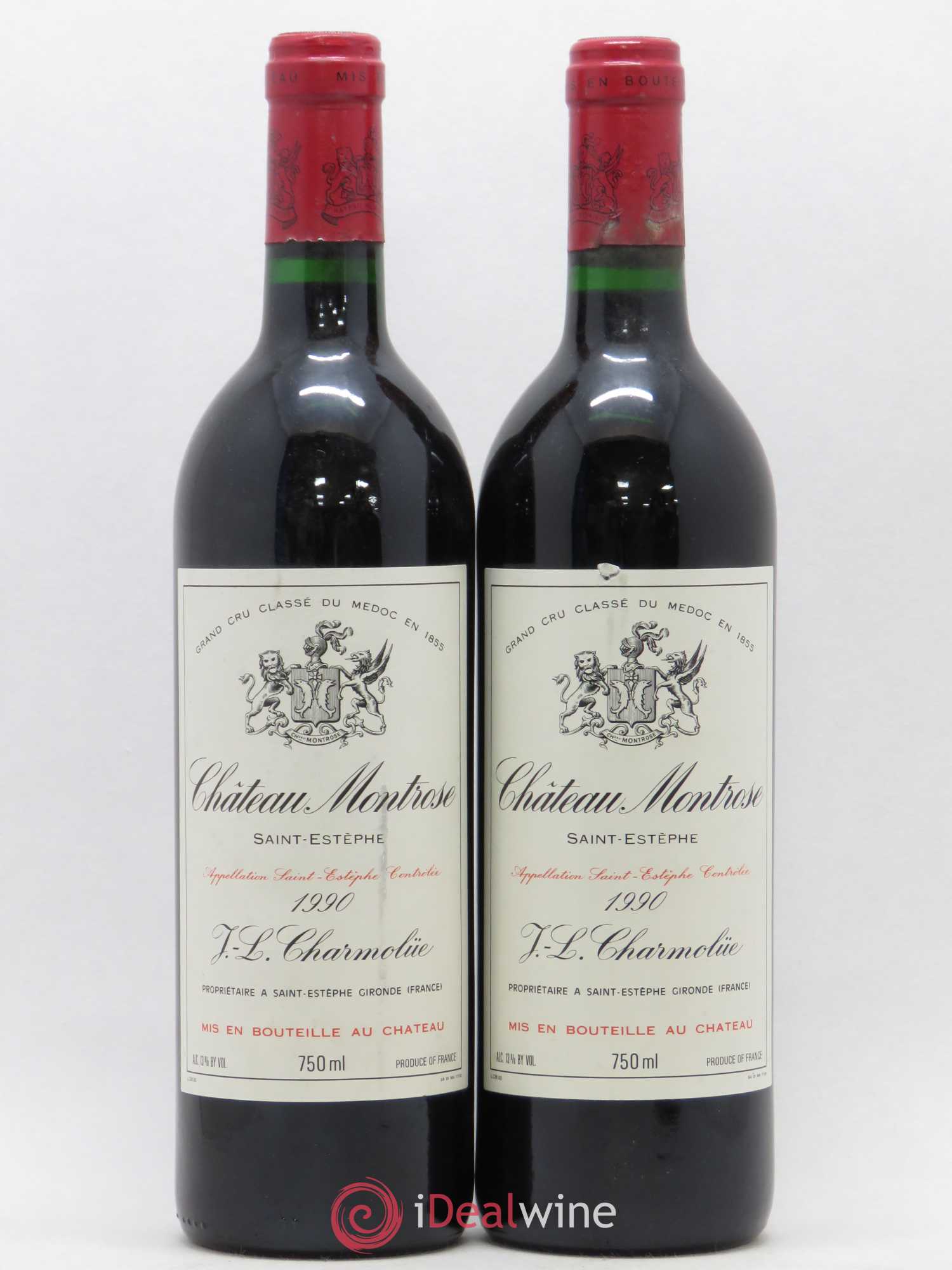 Château Montrose 2ème Grand Cru Classé 1990 - Lot de 2 bouteilles - 0