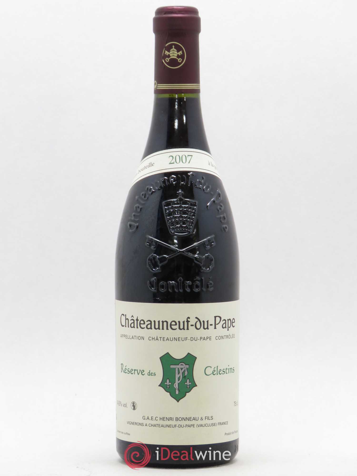 Châteauneuf-du-Pape Réserve des Célestins Henri Bonneau & Fils 2007 - Lot de 1 bouteille - 0