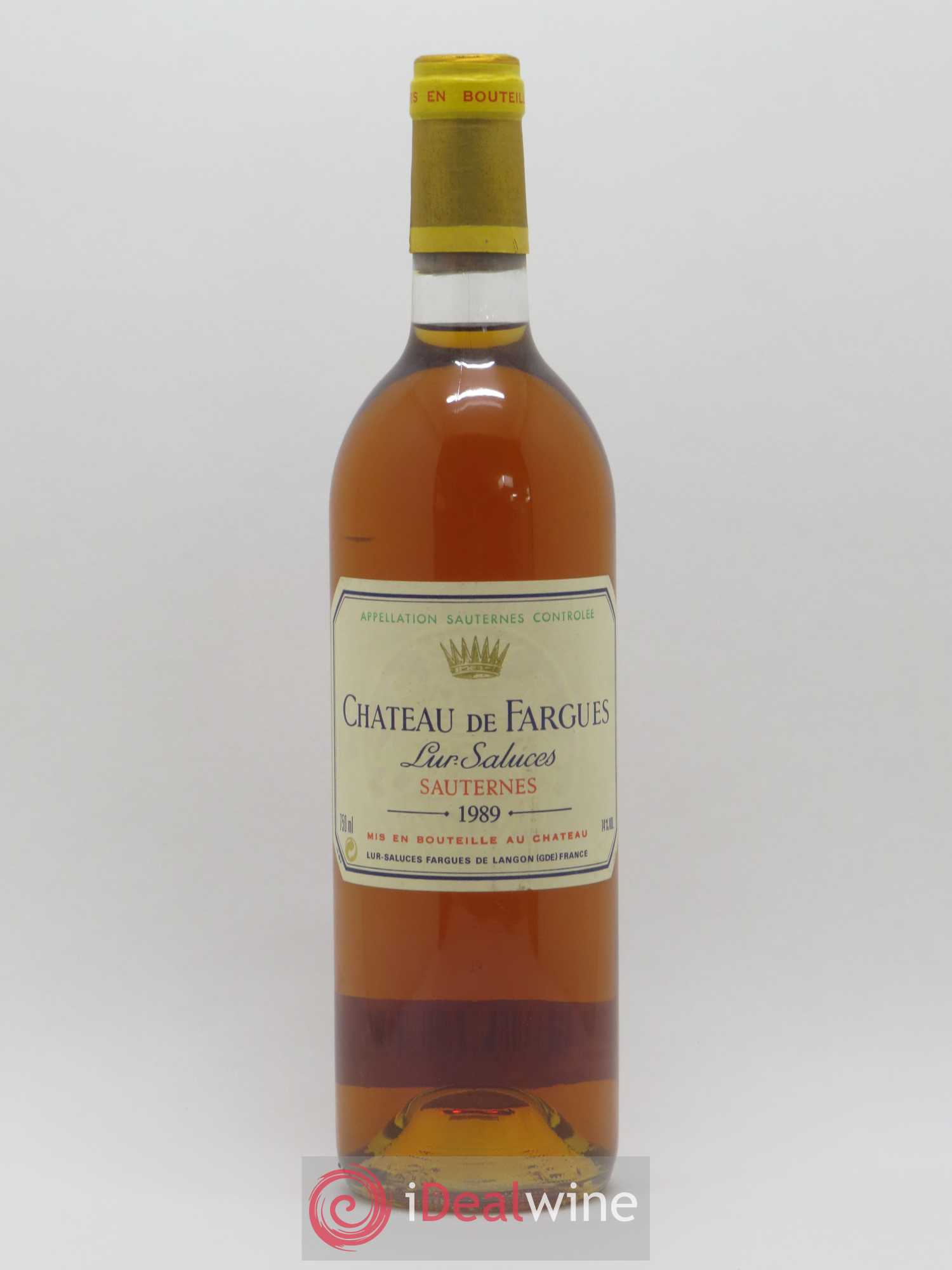 Château de Fargues 1989 - Lot de 1 bouteille - 0