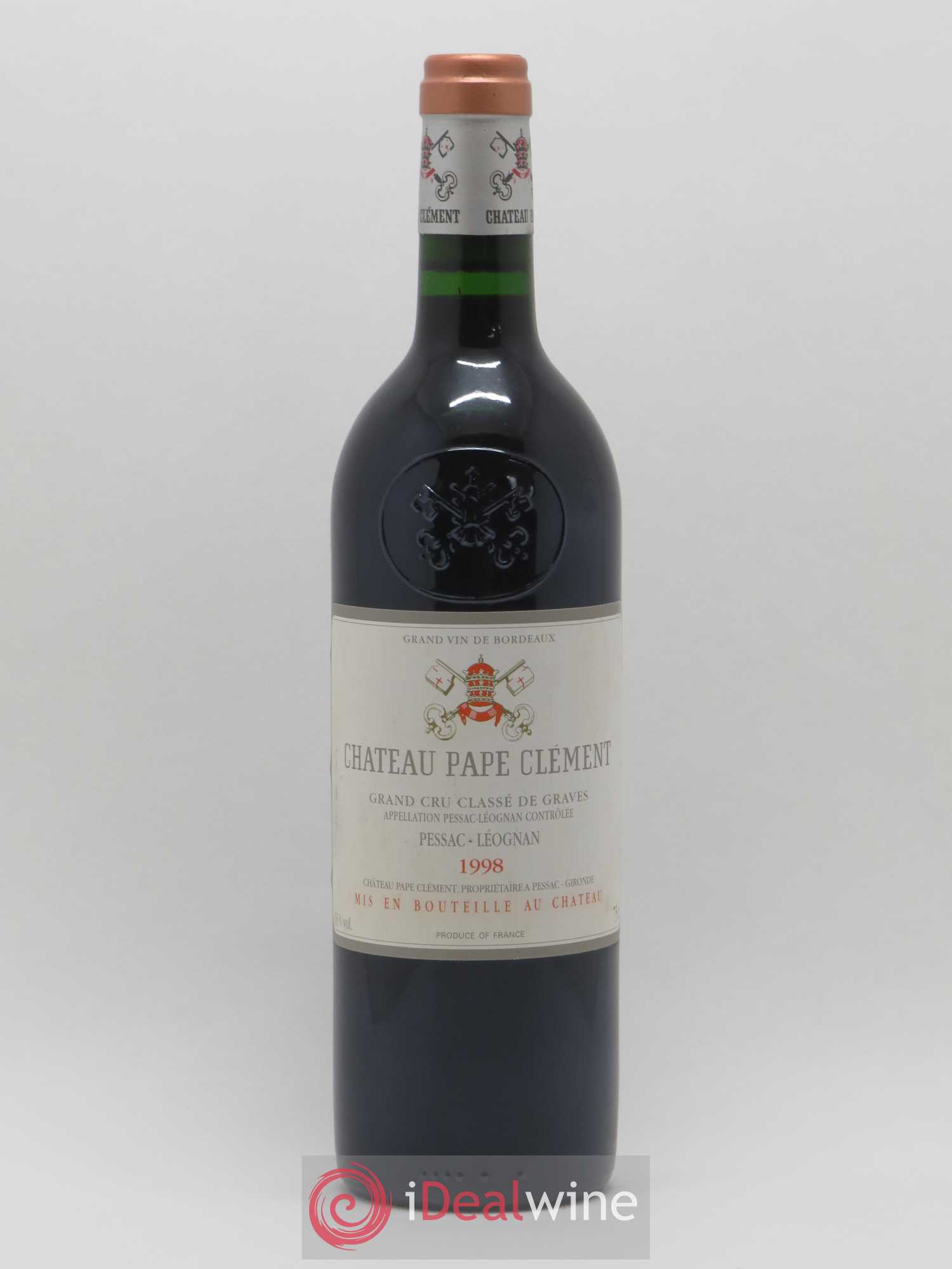 Château Pape Clément Cru Classé de Graves 1998 - Lot de 1 bouteille - 0