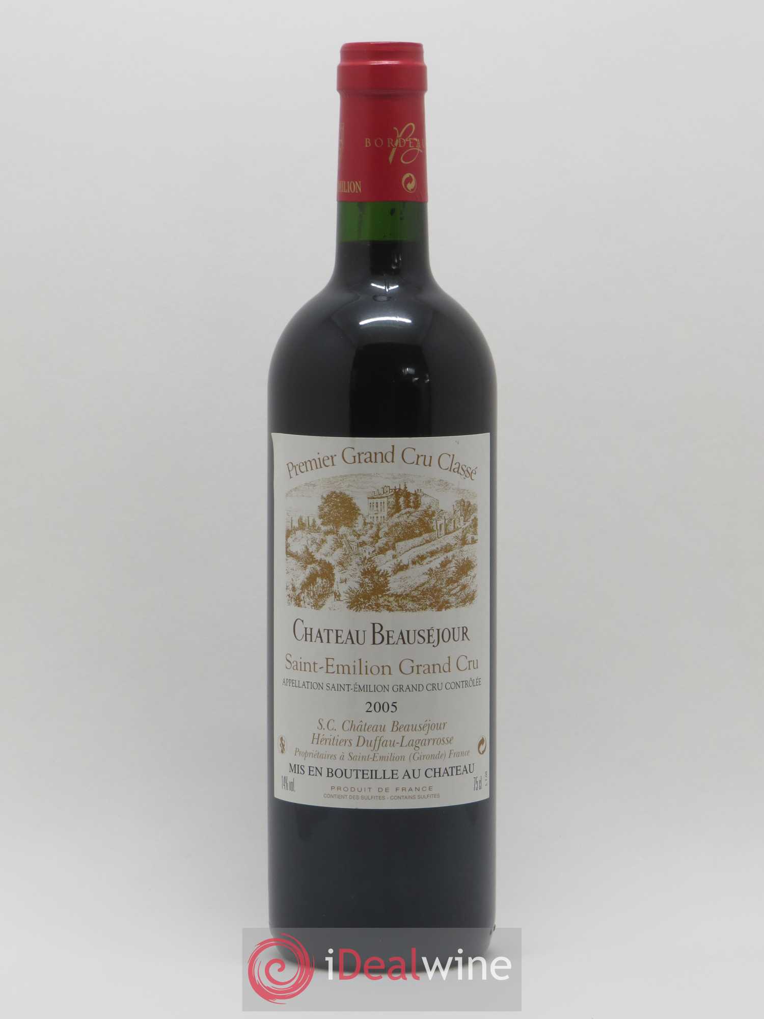 Château Beauséjour (Duffau-Lagarrosse) 1er Grand Cru Classé B 2005 - Lot de 1 bouteille - 0