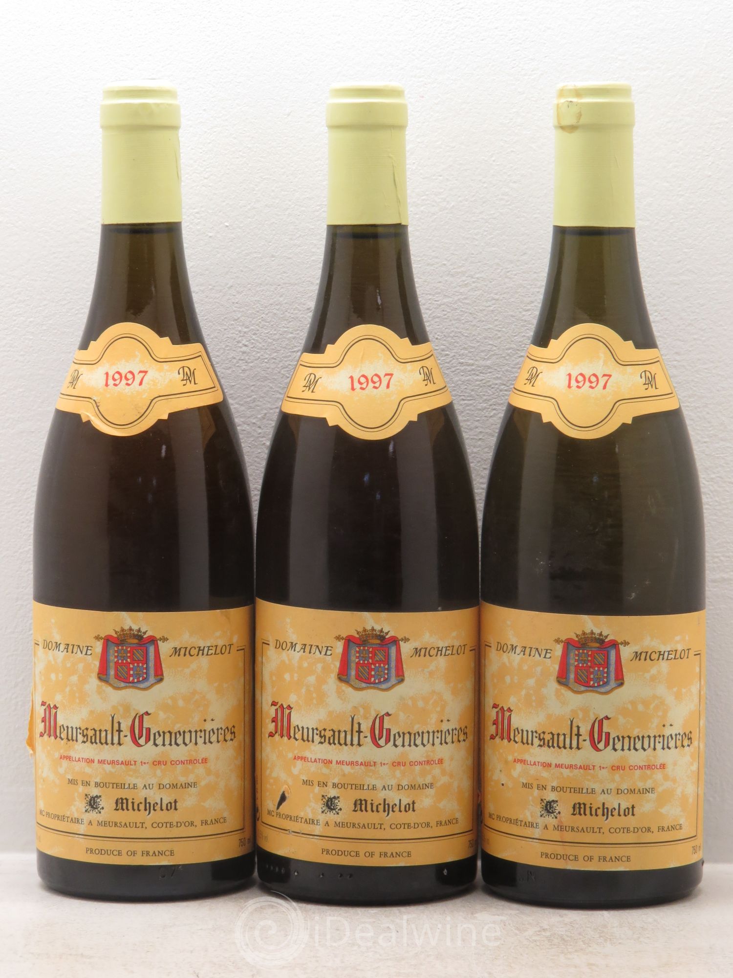 Meursault 1er Cru 1997 - Lot de 3 bouteilles - 0