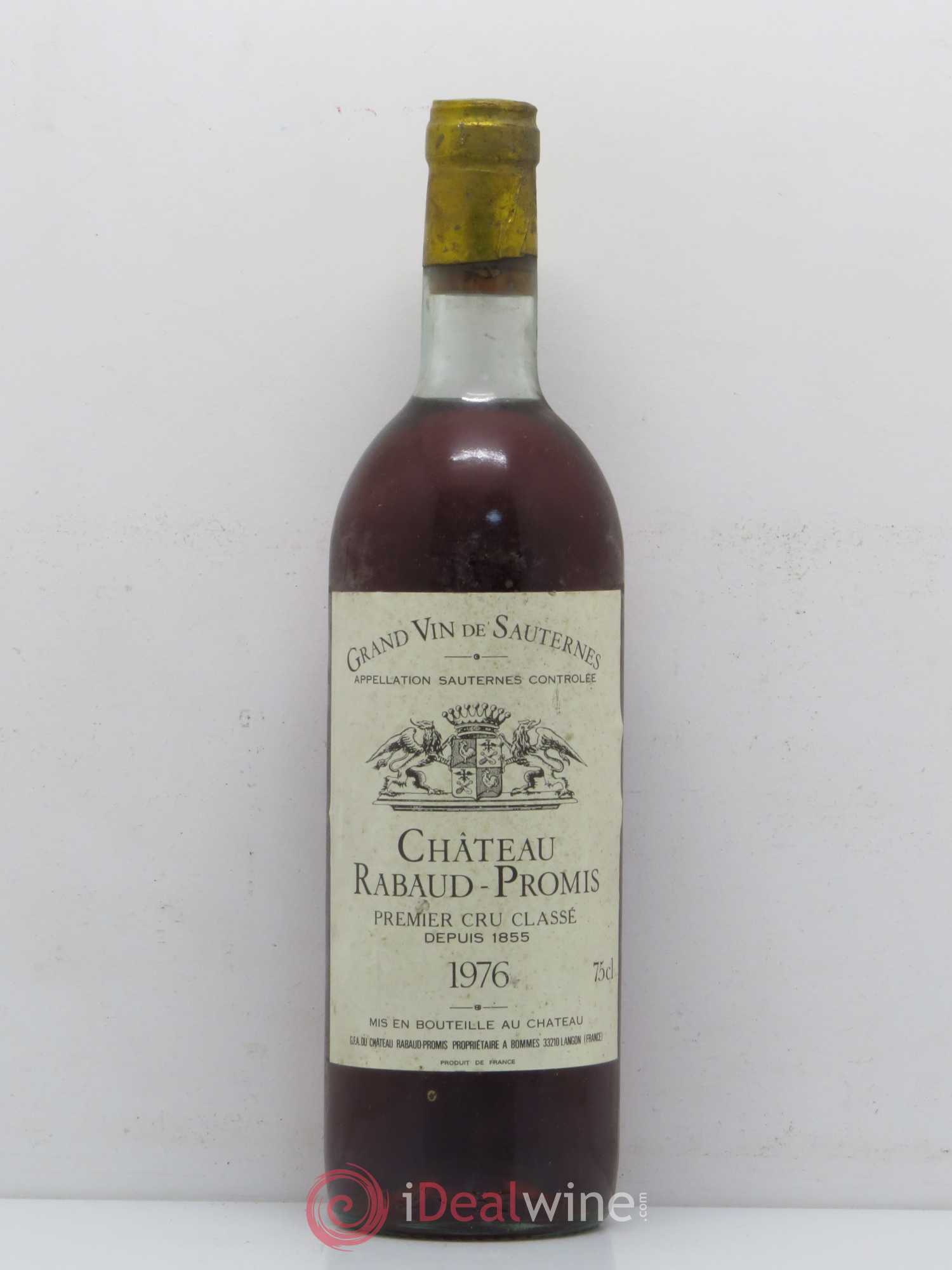 Château Rabaud Promis 1er Grand Cru Classé 1976 - Posten von 1 Flasche - 0