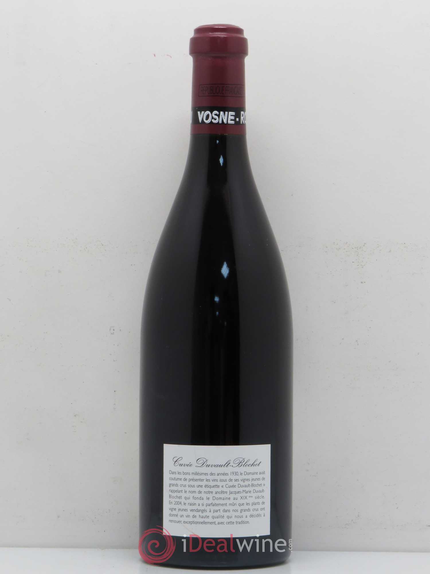 Vosne-Romanée 1er Cru Cuvée Duvault Blochet Domaine de la Romanée-Conti 2004 - Lot of 1 bottle - 1