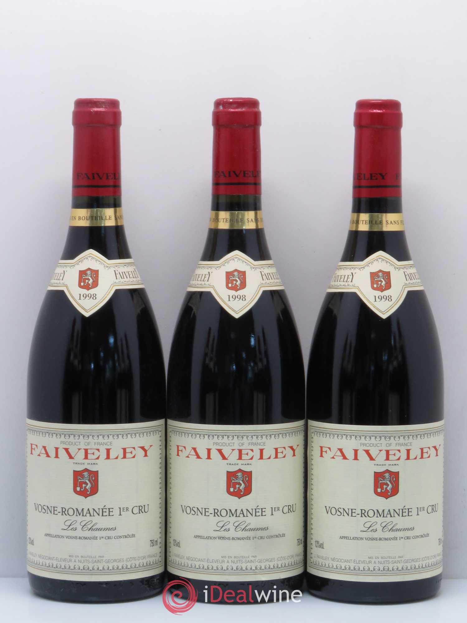 Vosne-Romanée 1er Cru Les Chaumes Faiveley 1998 - Posten von 12 Flaschen - 4