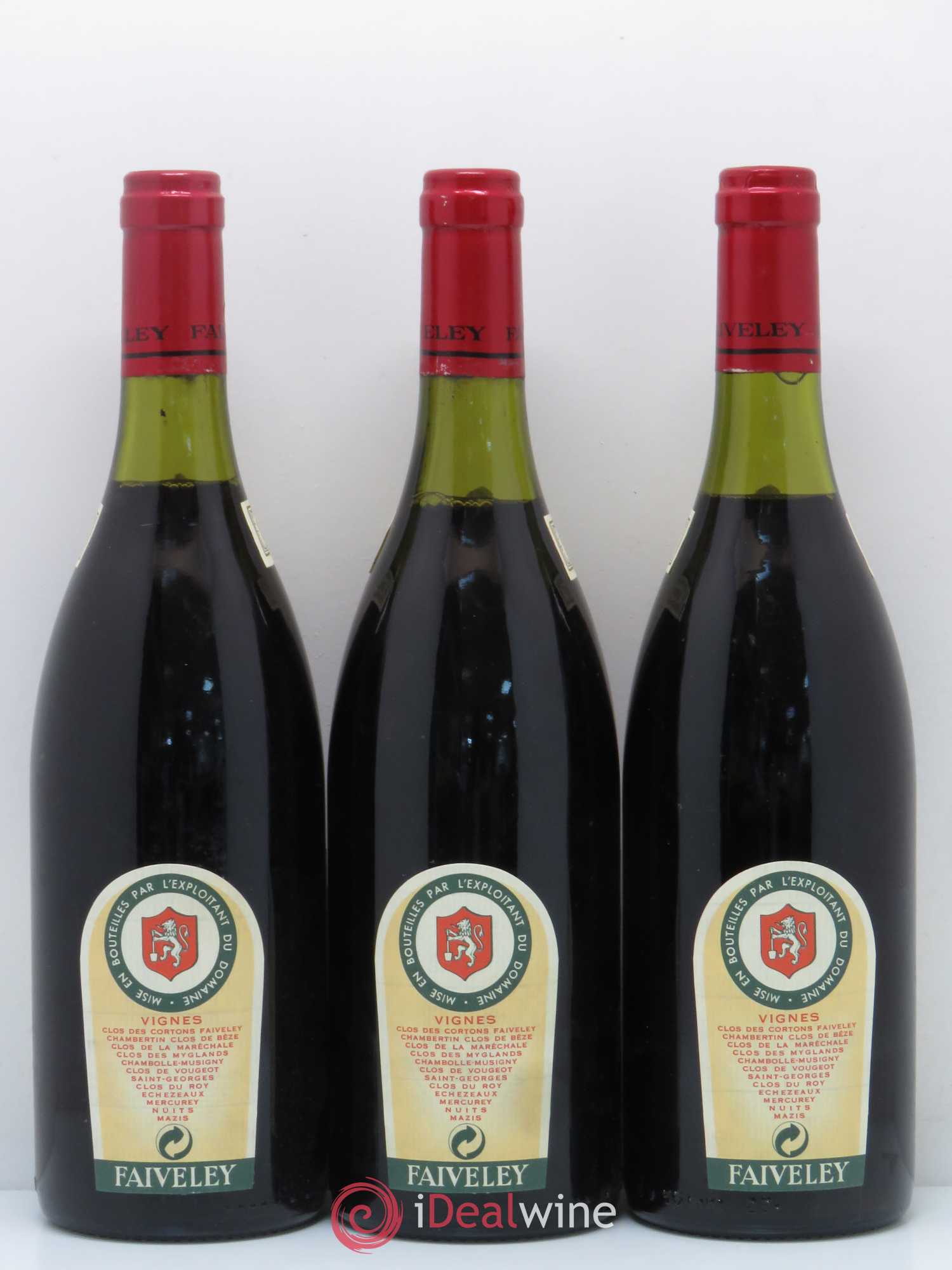 Latricières-Chambertin Grand Cru Faiveley 1993 - Lot de 3 bouteilles - 1
