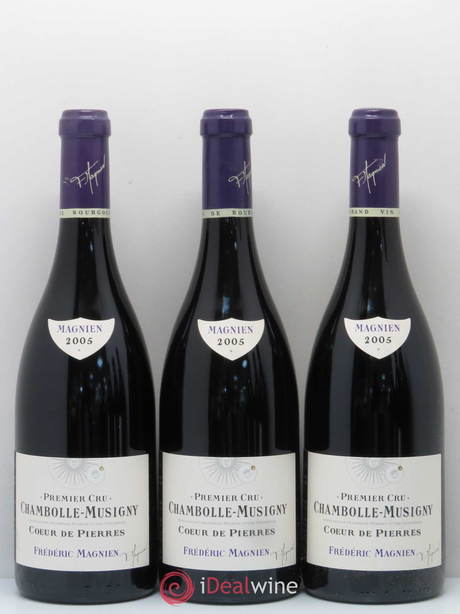 Chambolle-Musigny 1er Cru Coeur De Pierres Cru Frederic Magnien 2005 - Posten von 6 Flaschen - 1