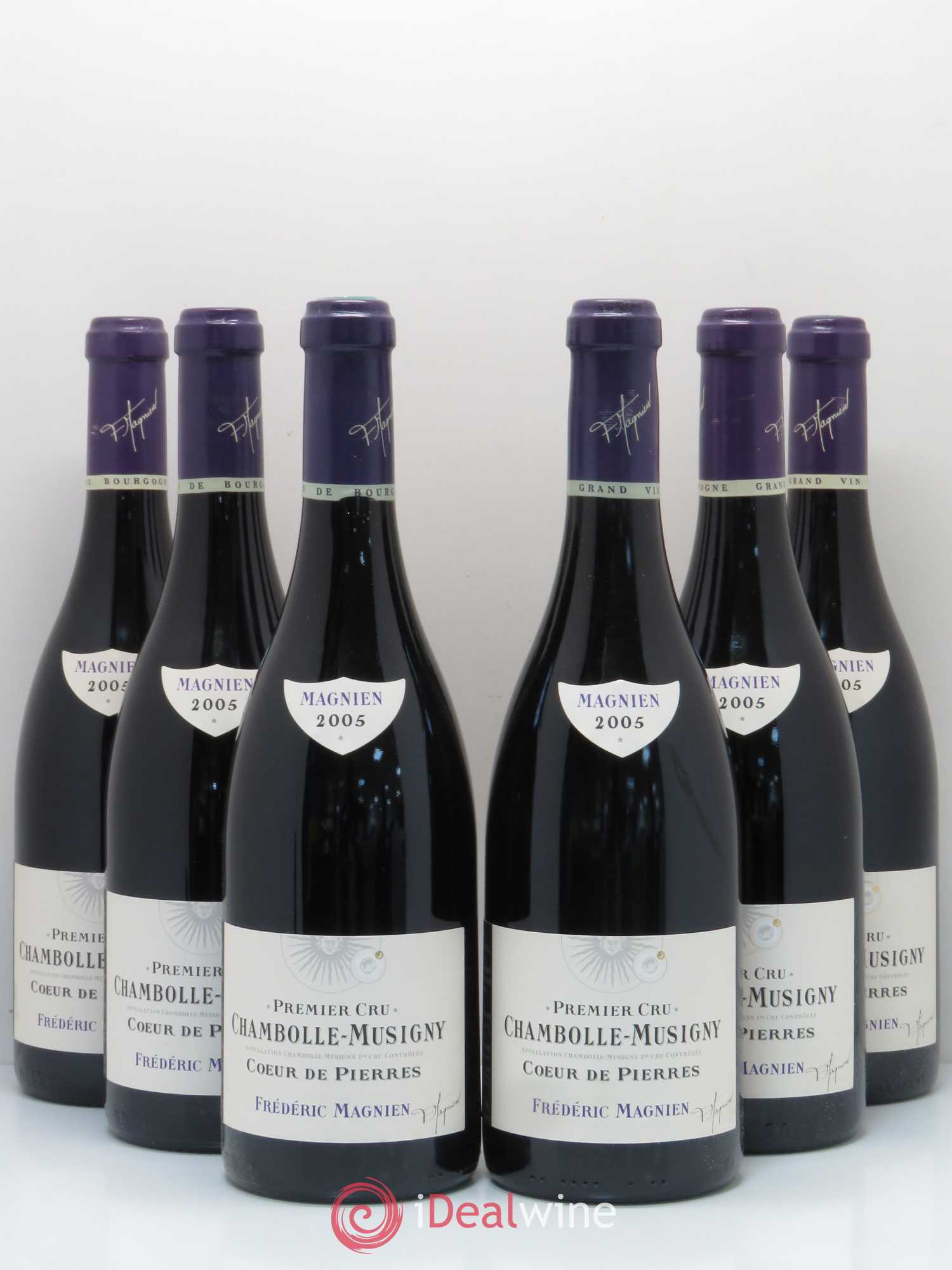 Chambolle-Musigny 1er Cru Coeur De Pierres Cru Frederic Magnien 2005 - Posten von 6 Flaschen - 0