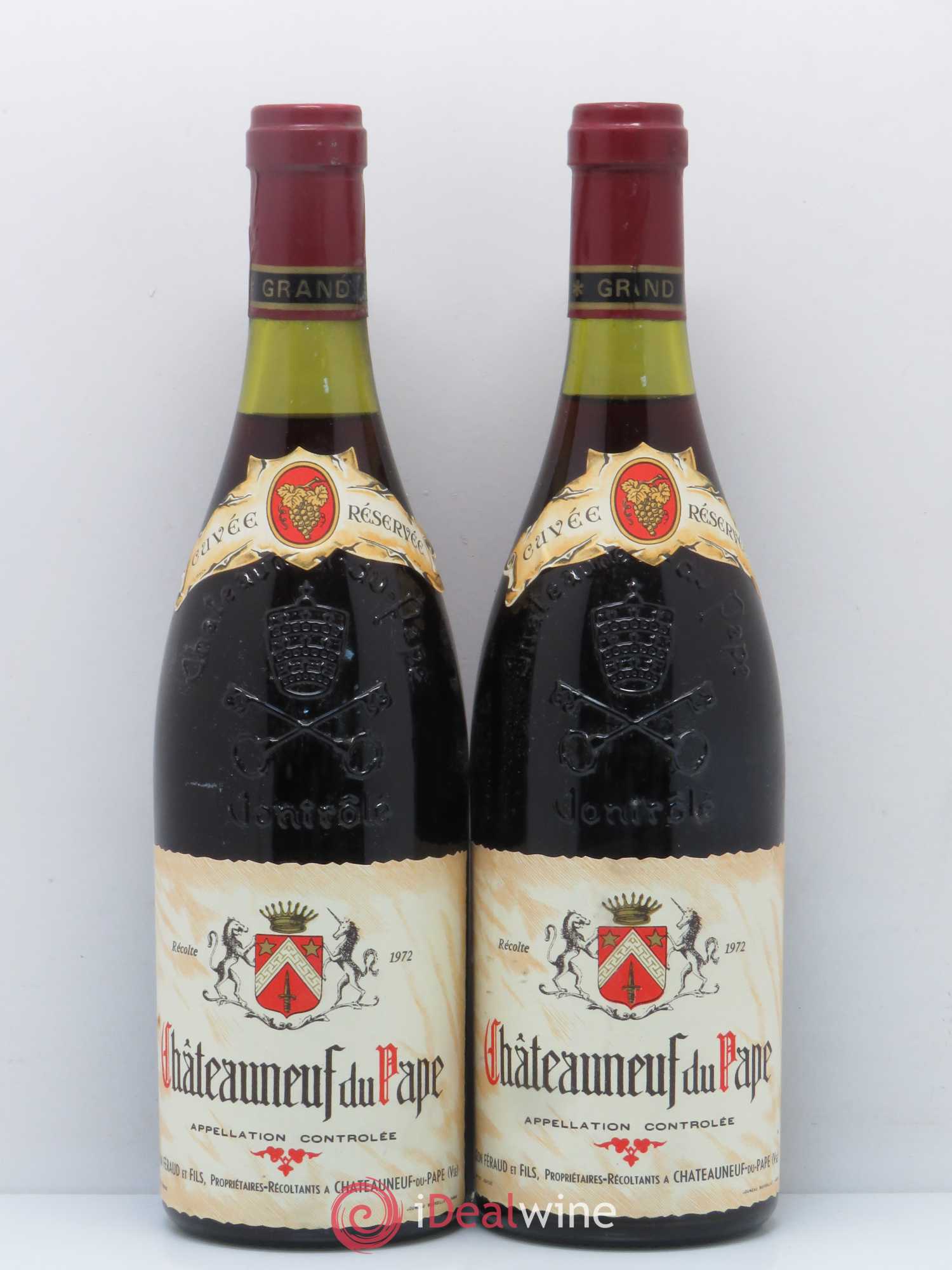 Châteauneuf-du-Pape Domaine du Pégau Cuvée Réservée Paul et Laurence Féraud 1972 - Lot de 2 bouteilles - 0