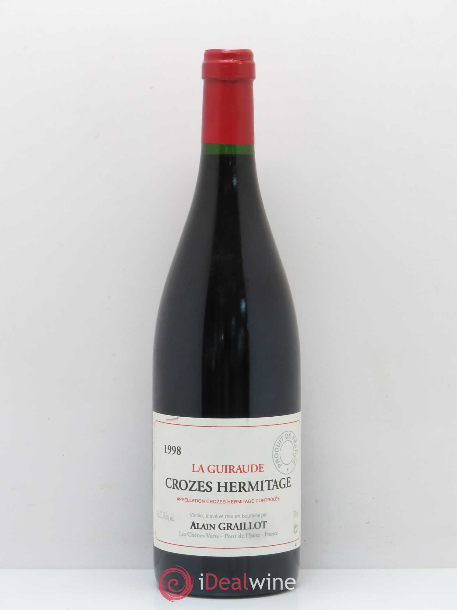 Crozes-Hermitage La Guiraude Domaine Graillot 1998 - Lot de 1 bouteille - 0
