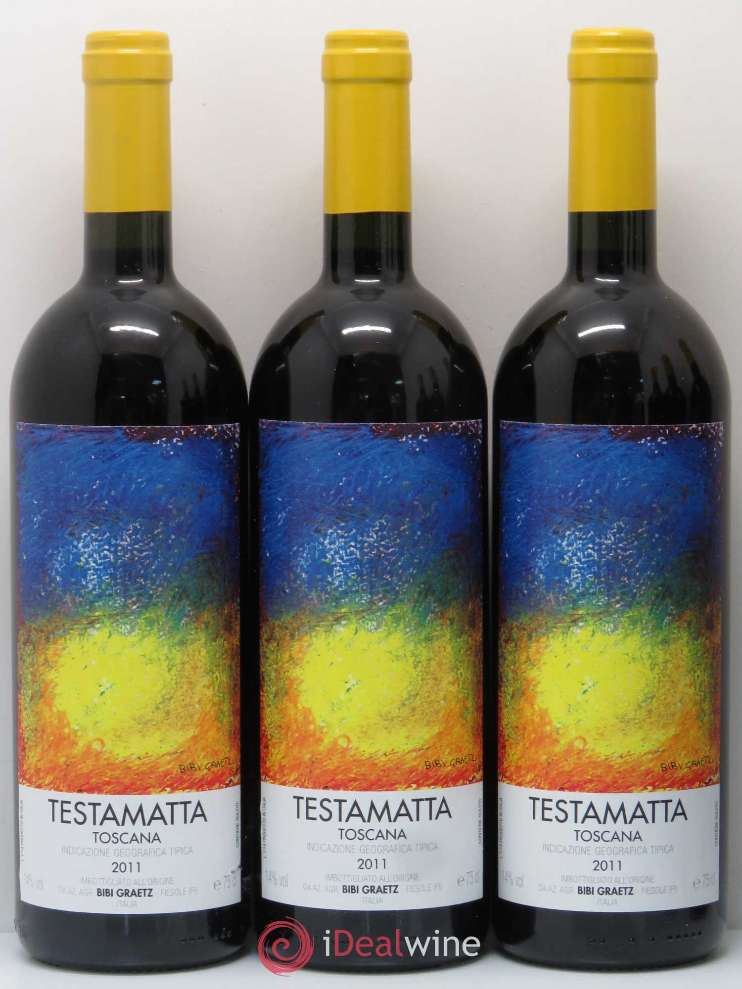 Toscana IGT Testamatta Bibi Graetz 2011 - Lot de 6 bouteilles - 1