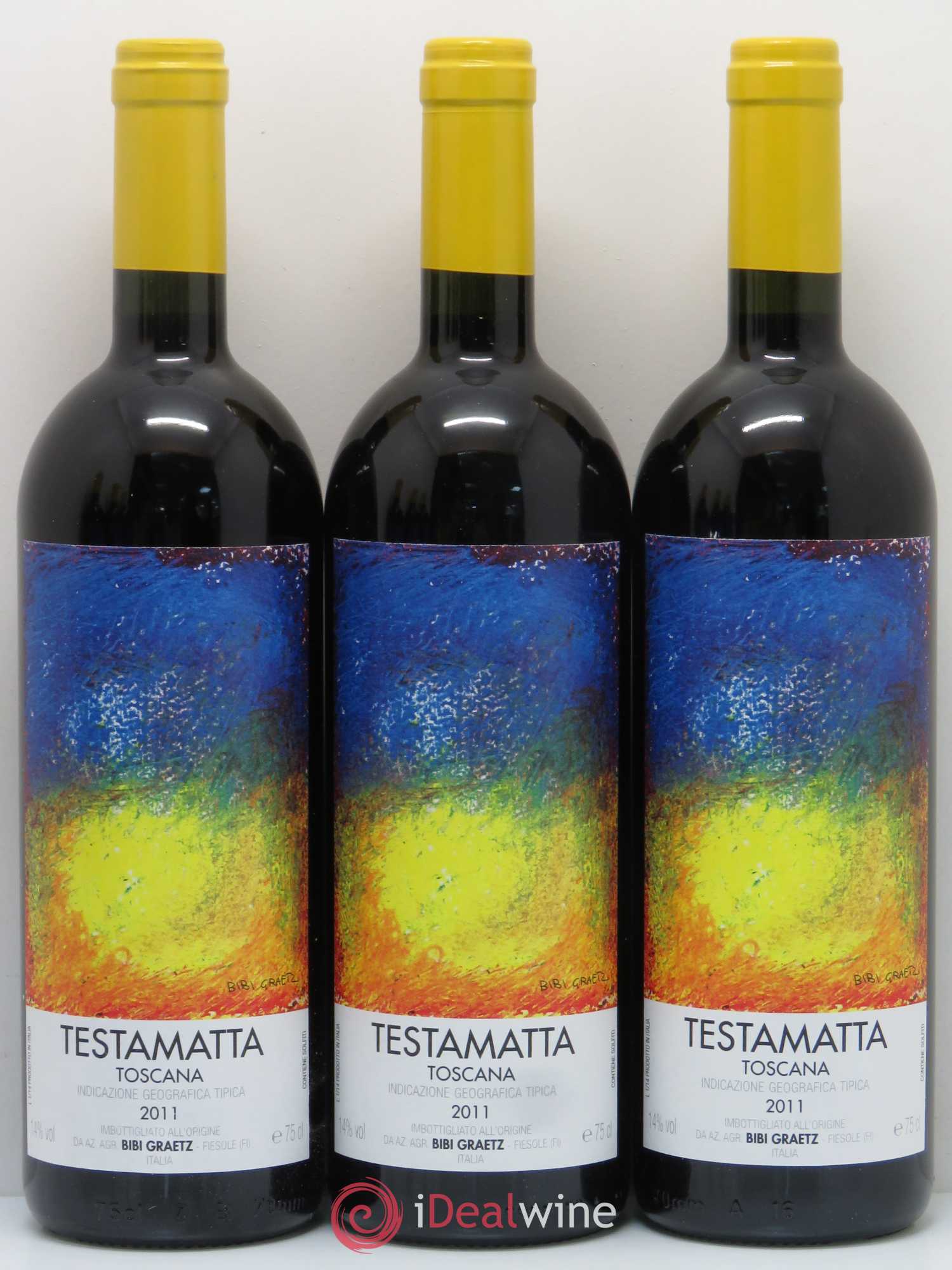Toscana IGT Testamatta Bibi Graetz 2011 - Lot de 6 bouteilles - 2