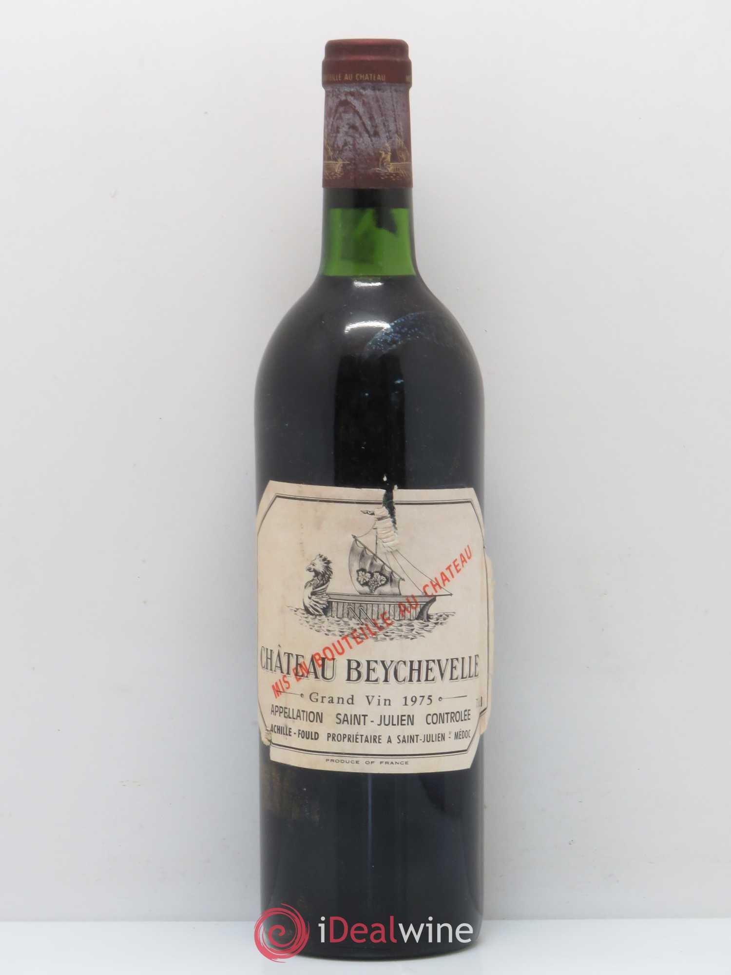 Château Beychevelle 4ème Grand Cru Classé 1975 - Lot de 1 bouteille - 0