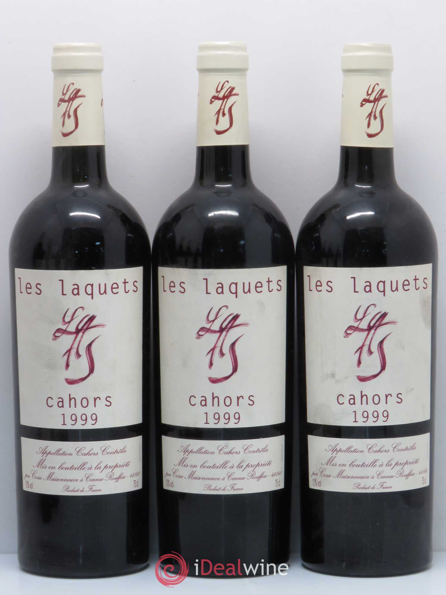 Cahors Les Laquets Cosse-Maisonneuve (Domaine) (sans prix de réserve) 1999 - Lot de 6 bouteilles - 1