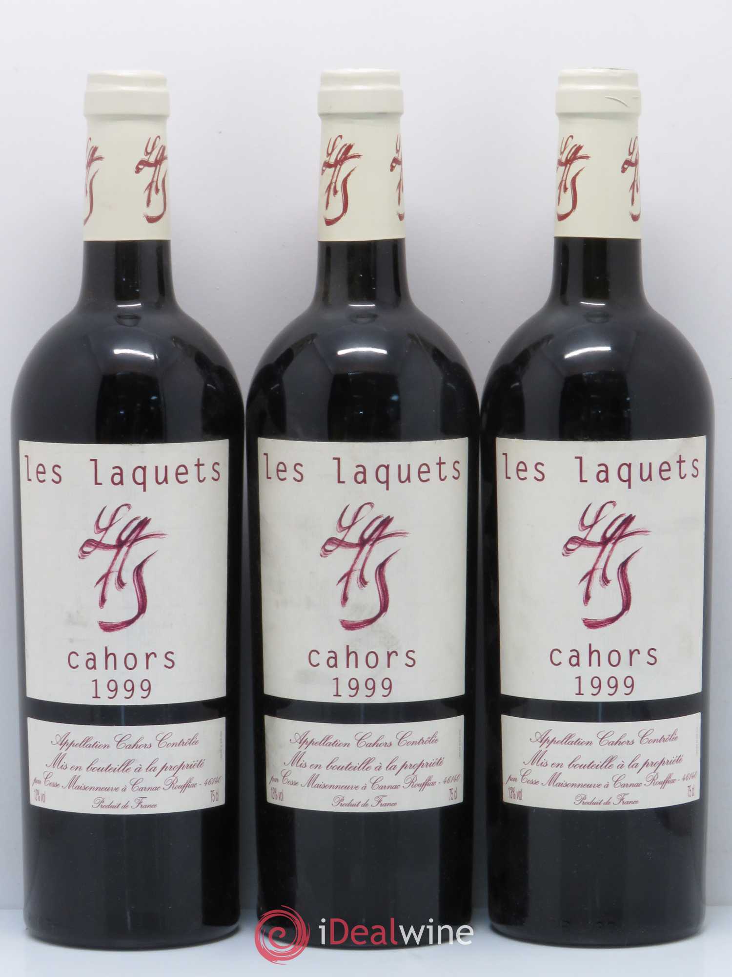 Cahors Les Laquets Cosse-Maisonneuve (Domaine) (sans prix de réserve) 1999 - Lot de 6 bouteilles - 2