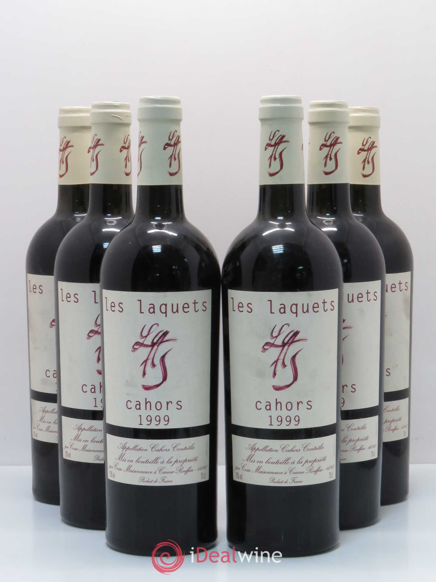 Cahors Les Laquets Cosse-Maisonneuve (Domaine) (sans prix de réserve) 1999 - Lot de 6 bouteilles - 0