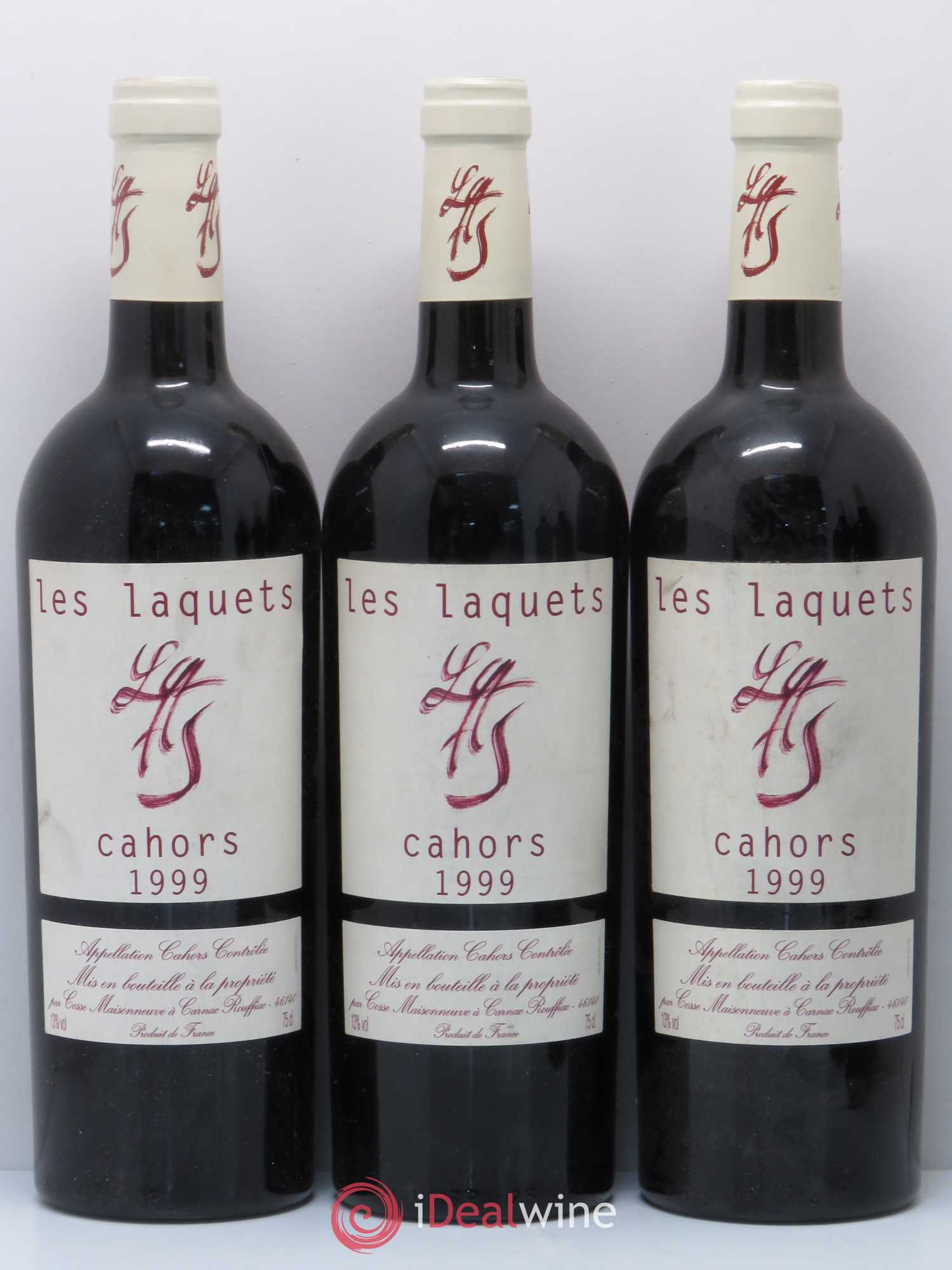 Cahors Les Laquets Cosse-Maisonneuve (Domaine) 1999 - Lot de 5 bouteilles - 1